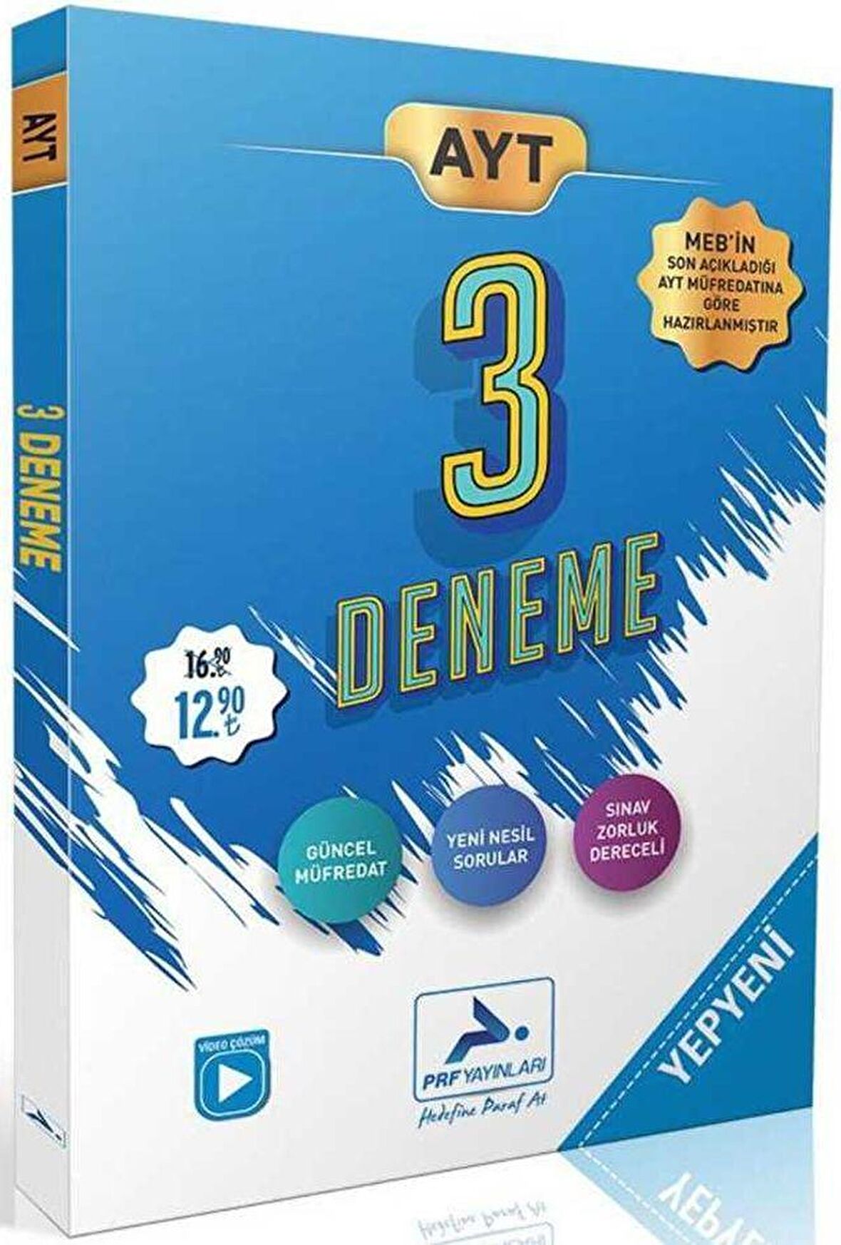 Prf Yayınları Ayt Güncel Müfredat Yepyeni 3 Deneme