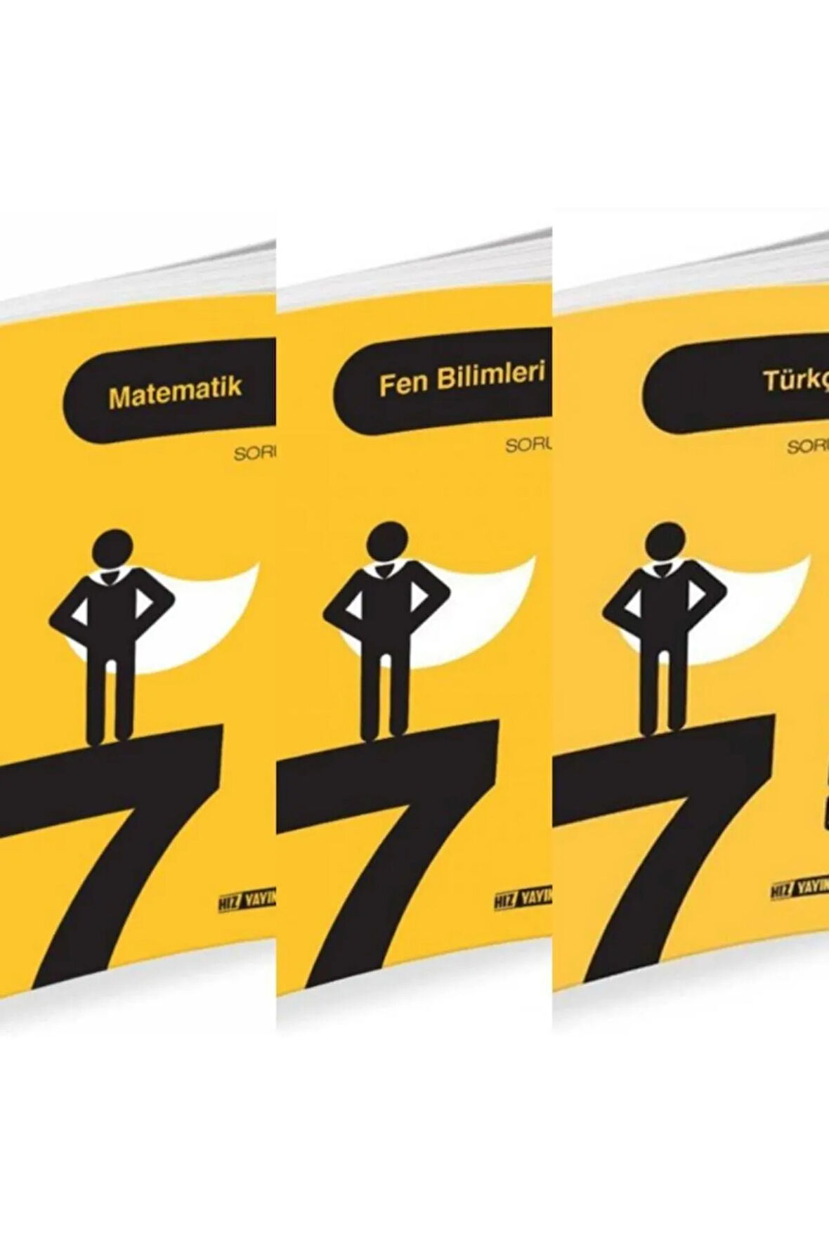(hediyeli) Hız 7.sınıf Matematik-fen-türkçe Soru Bankası Seti+test Kitabı