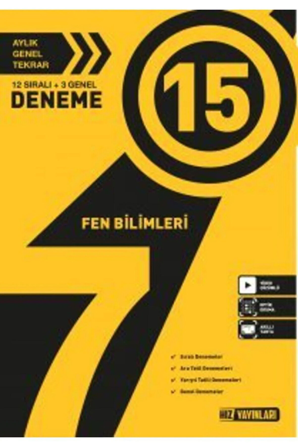 7. Sınıf Fen Bilimleri 15'li Deneme Seti (12 Sıralı+3 Genel)