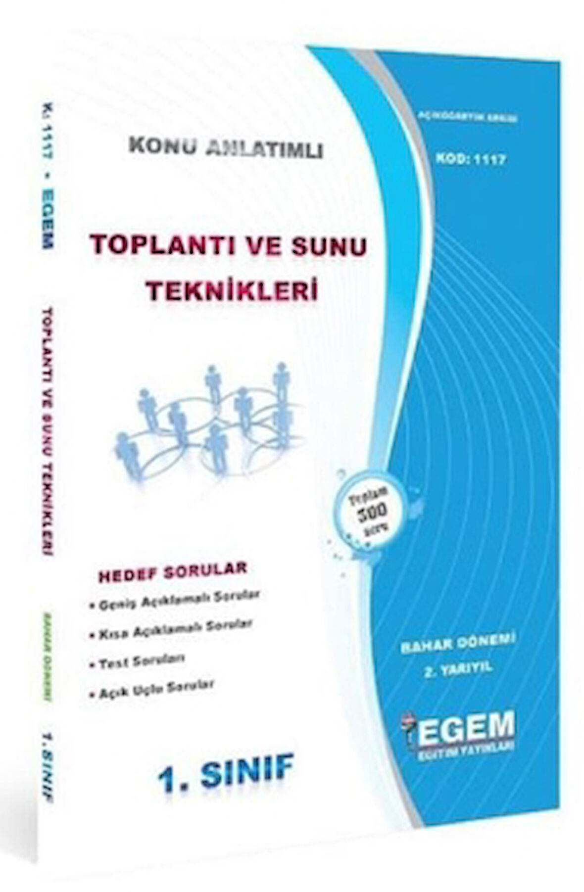 1. Sınıf Toplantı ve Sunu Teknikleri anlatımlı Soru Bankası(2.Yarıyıl) (1117)