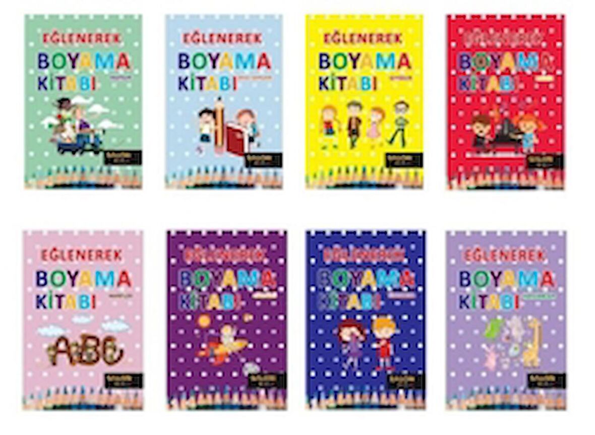 Eğlenerek Boyama (8 Takım Set)