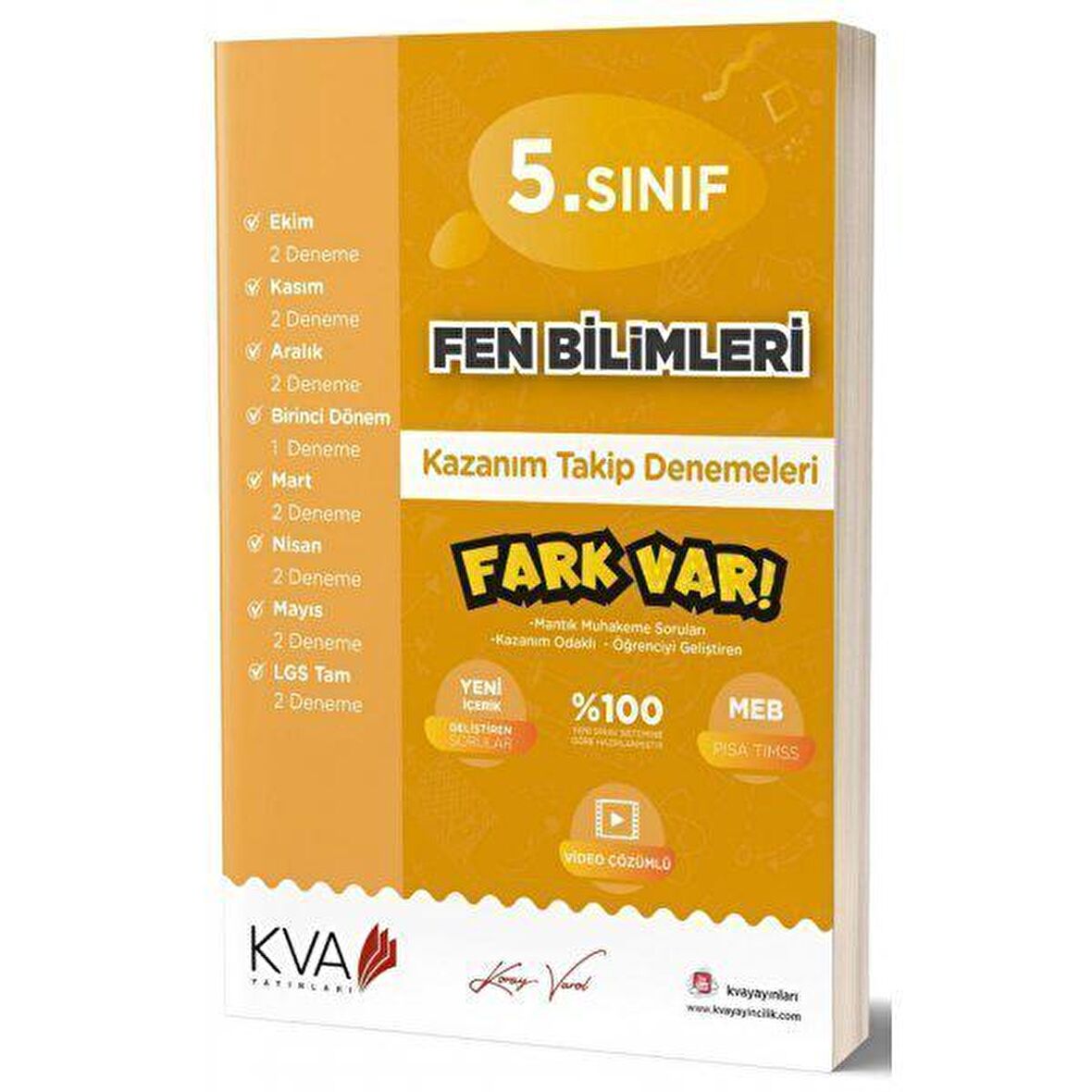 Koray Varol Yayınları 5. Sınıf Fen Bilimleri Kazanım Takip Denemeleri