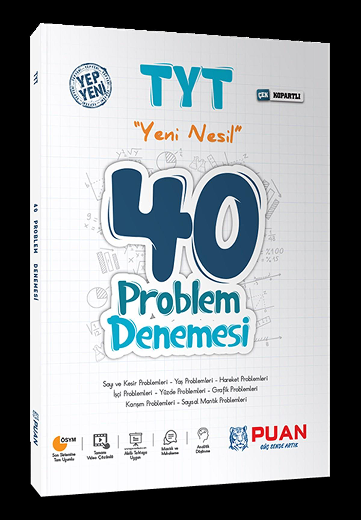 Puan TYT Yeni Nesil 40 Problem Denemesi