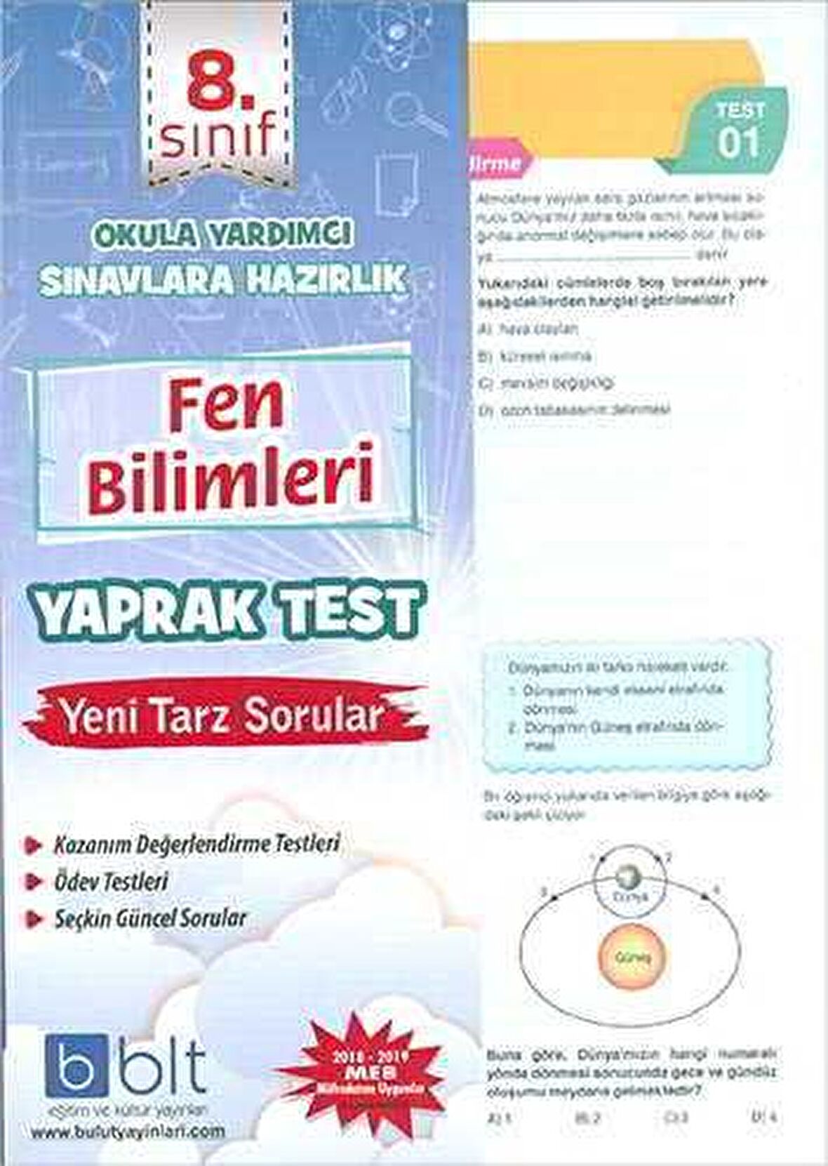 8. Sınıf Fen Bilimleri Yaprak Test