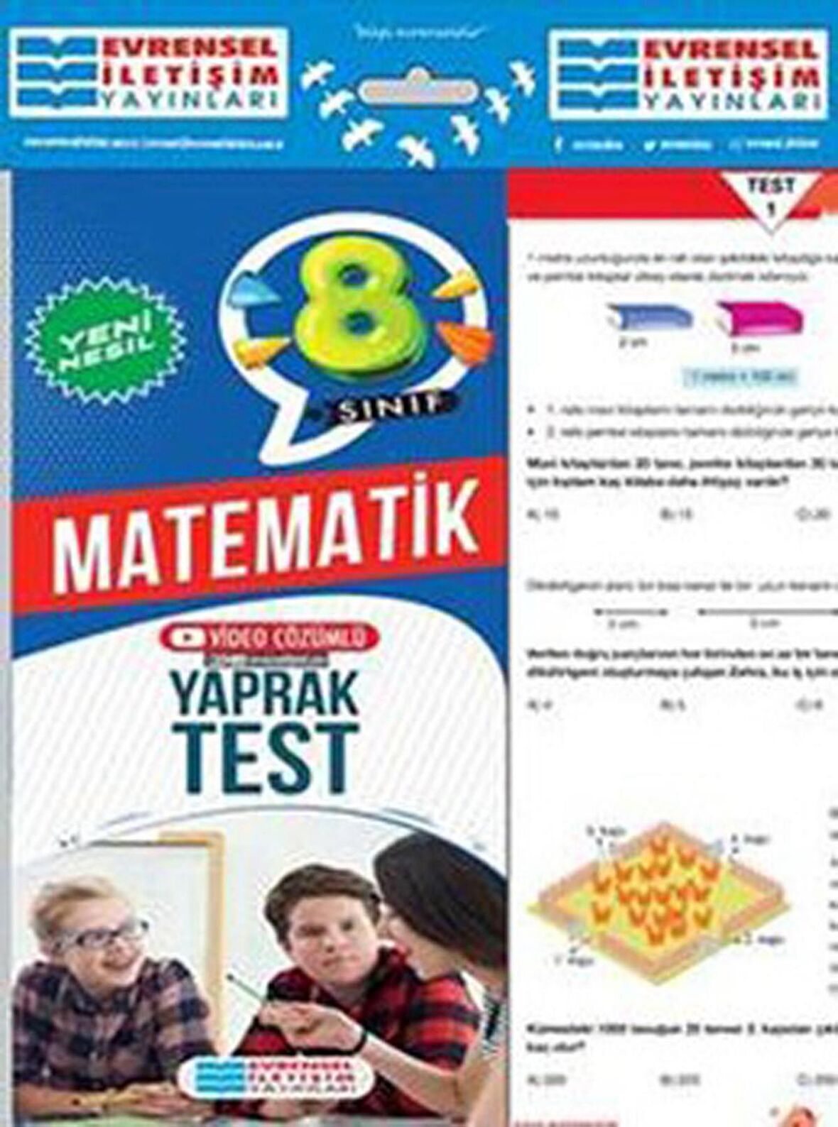 8.Sınıf Matematik Yaprak Test Evrensel İletişim