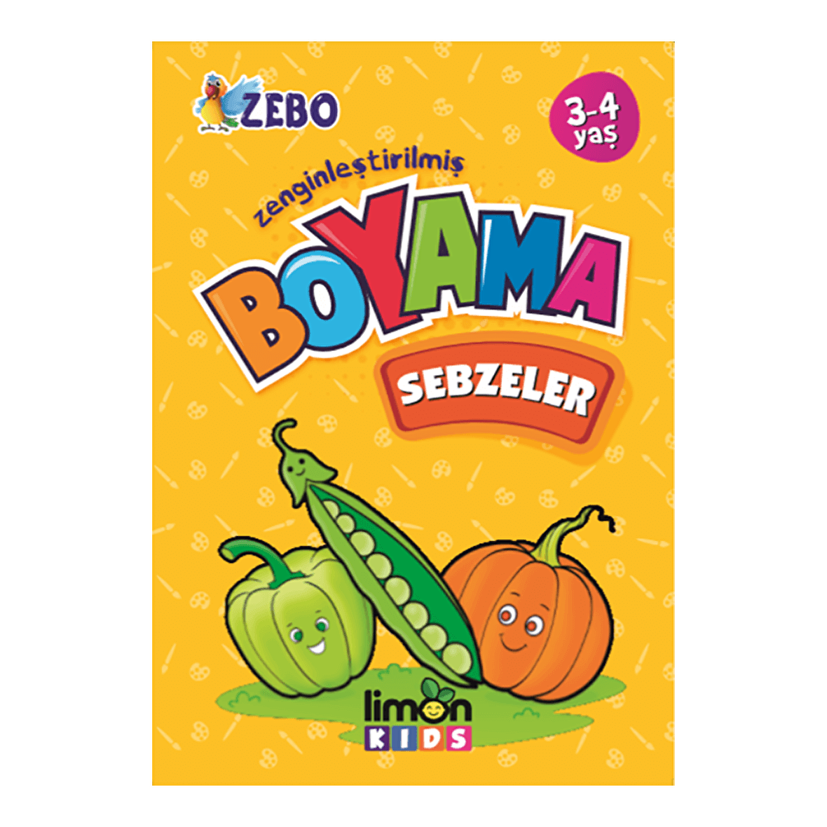 3-4 Yaş Zenginleştirilmiş Boyama - Sebzeler