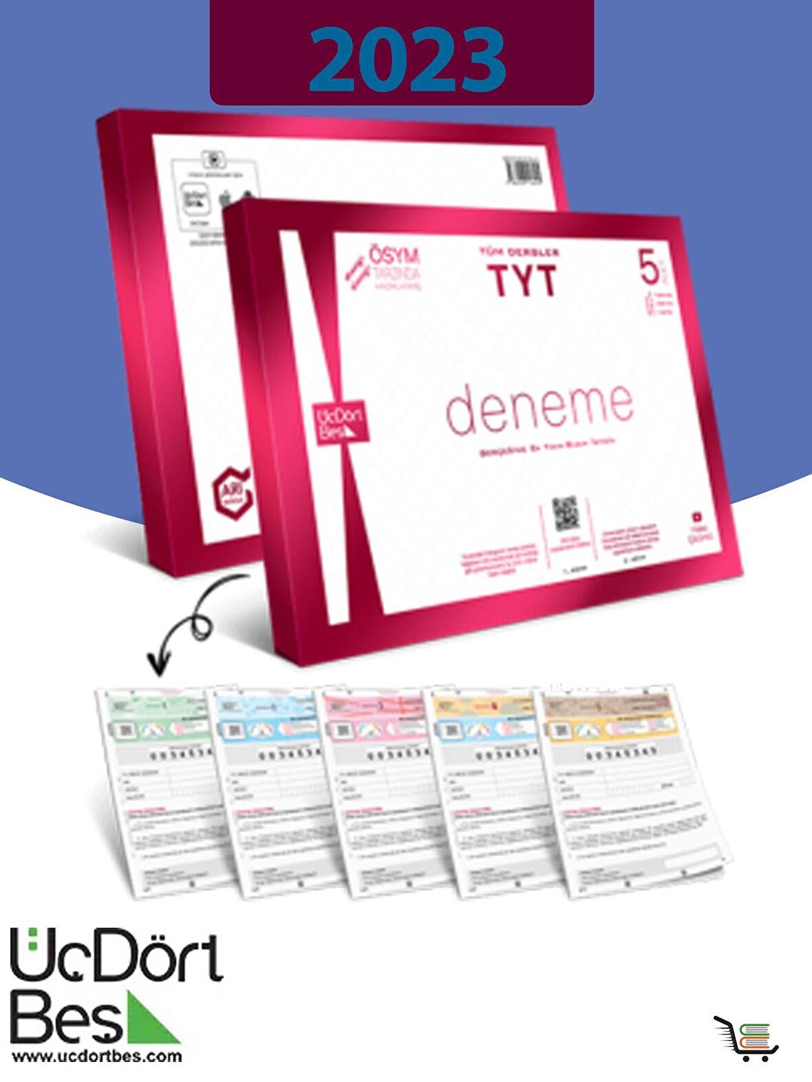 345 TYT Tüm Dersler 5’li Paket Deneme