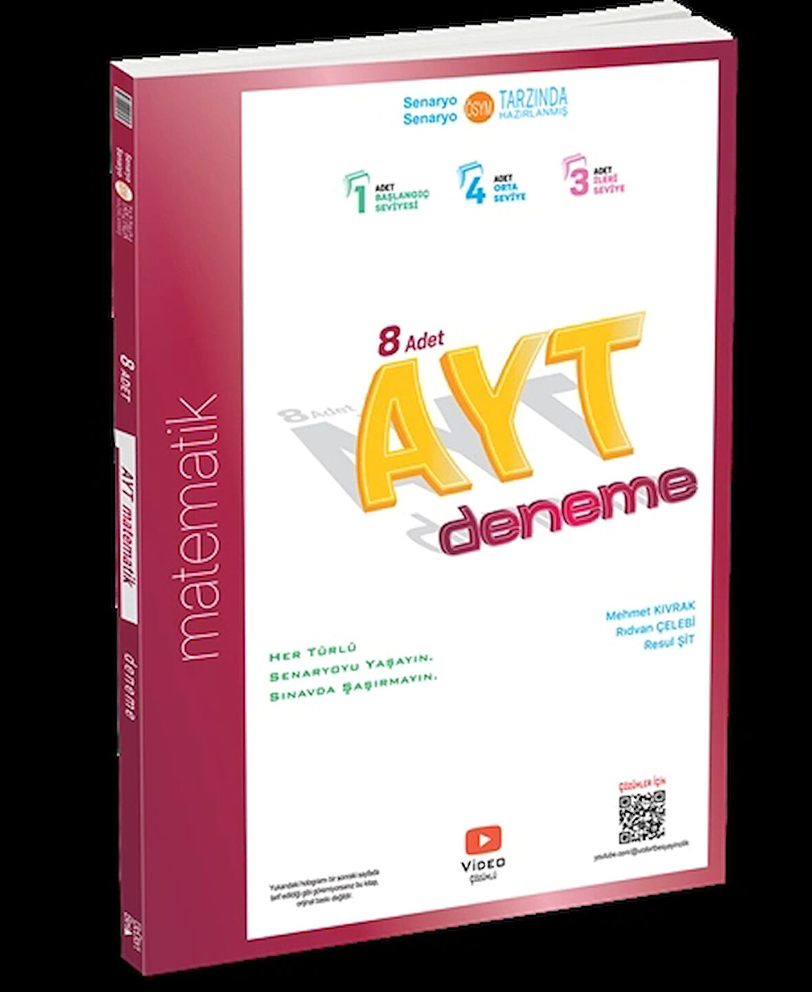 ÜçDörtBeş Yayınları AYT 8'li Matematik Deneme Yeni