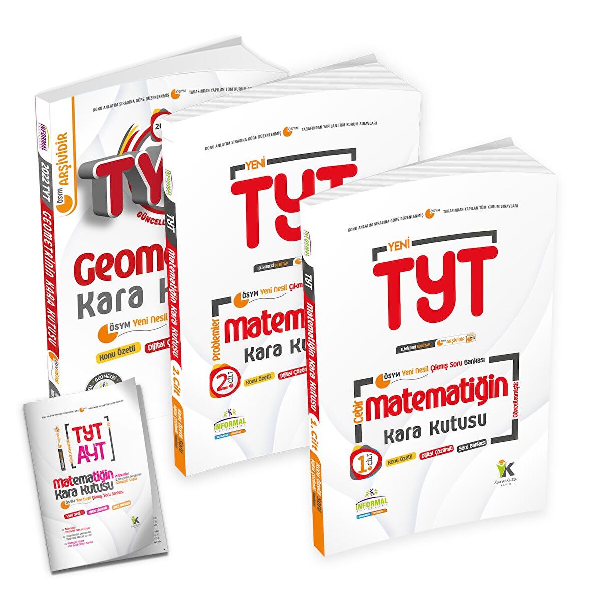 YKS TYT Matematiğin Kara Kutusu 1. ve 2.Cilt ve Geometrinin Kara Kutusu 3lü Çıkmış Soru Bankası Set