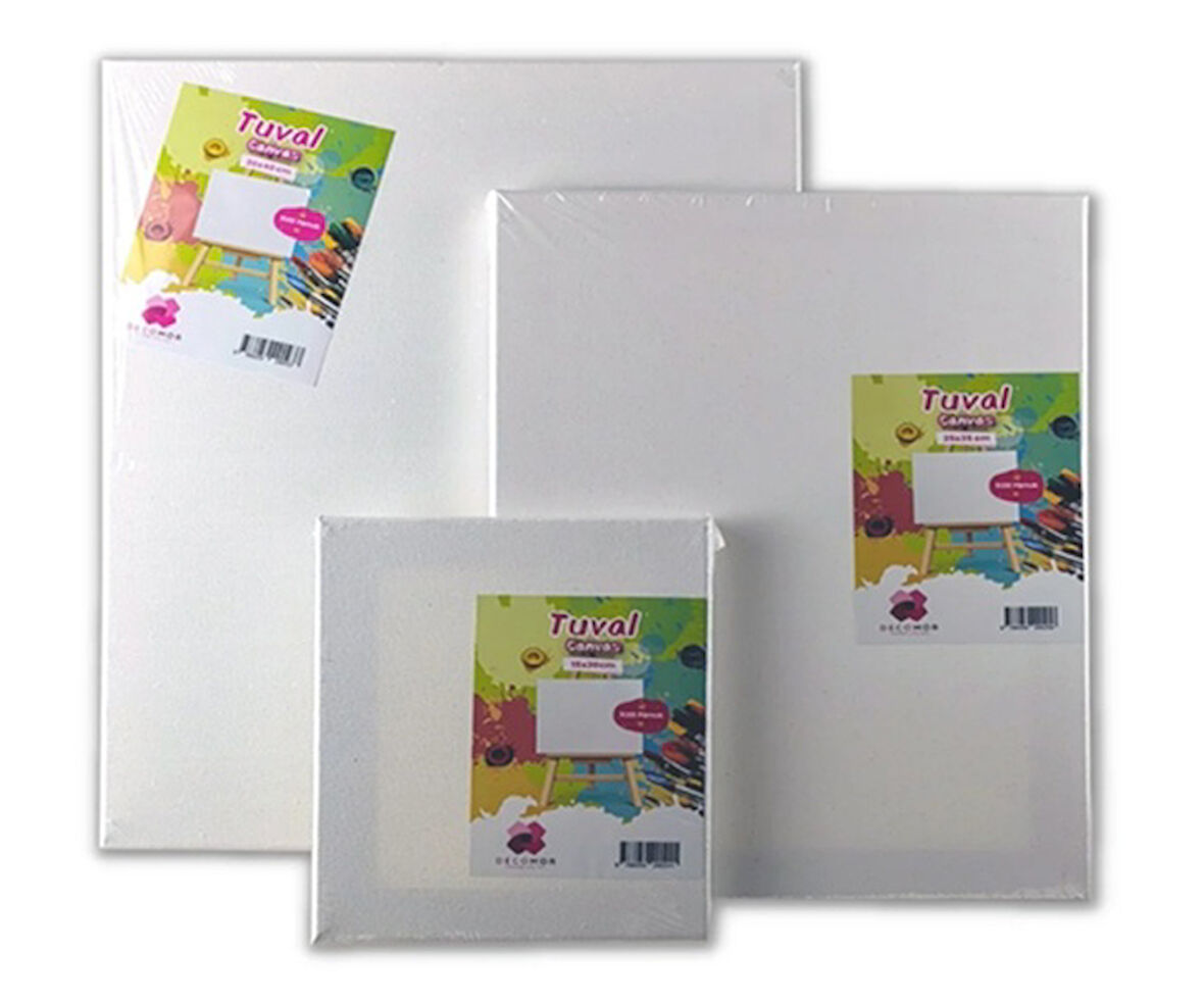 Decomor Canvas Tuval 25X25 Tual - 3 adet