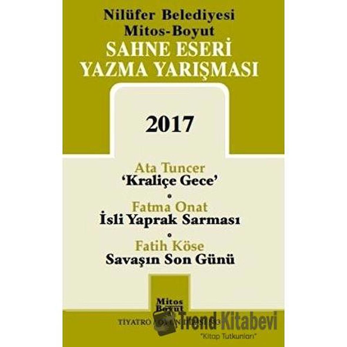 Sahne Eseri Yazma Yarışması 2017