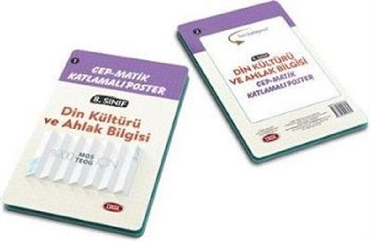 8. Sınıf Din Kültürü ve Ahlak Bilgisi Cep Matık Katlamalı Poster / Komisyon