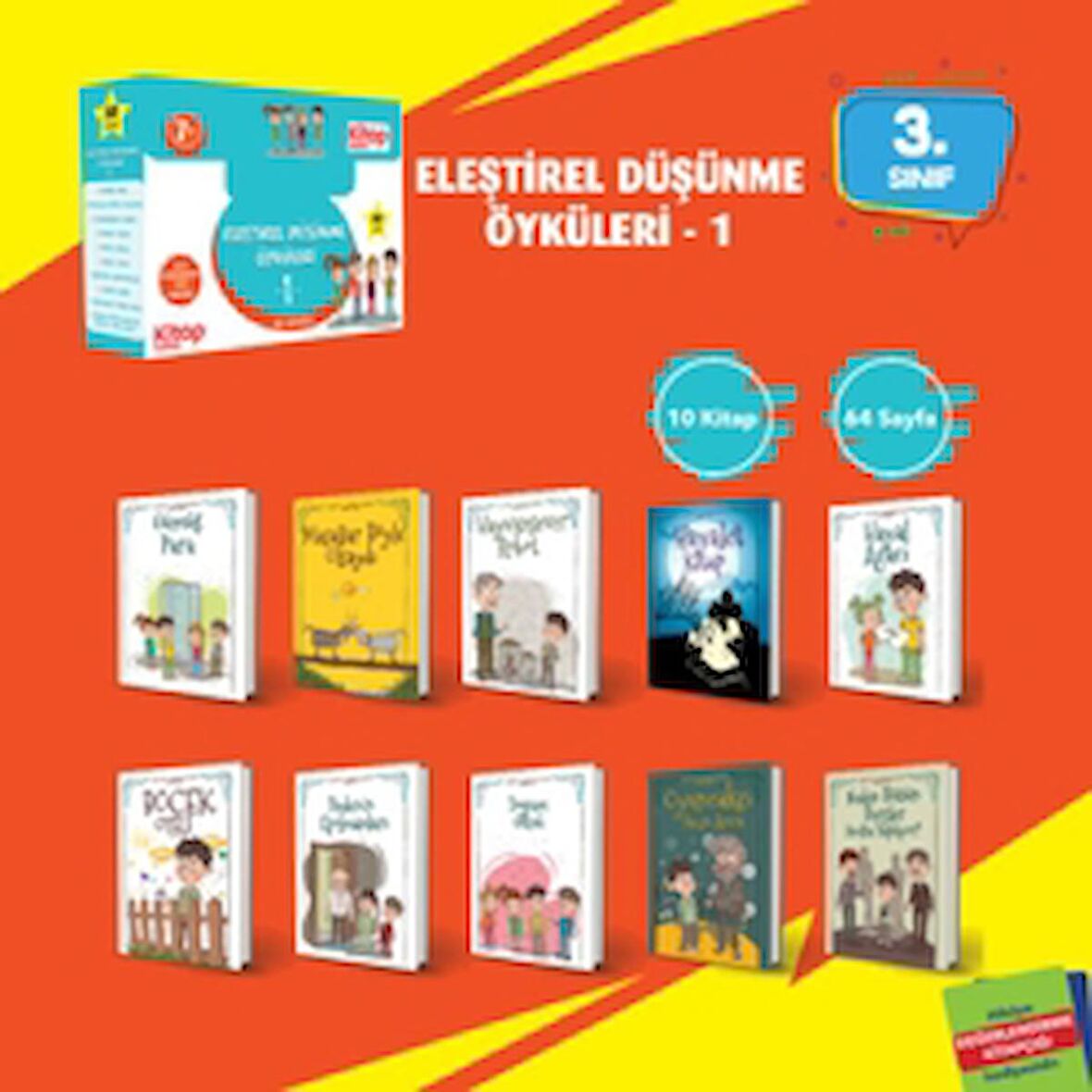 Eleştirel ve Yaratıcı Düşünme Öyküleri - 1 (10 Kitap - Etkinlik Testi - Değerlendirme Testi)