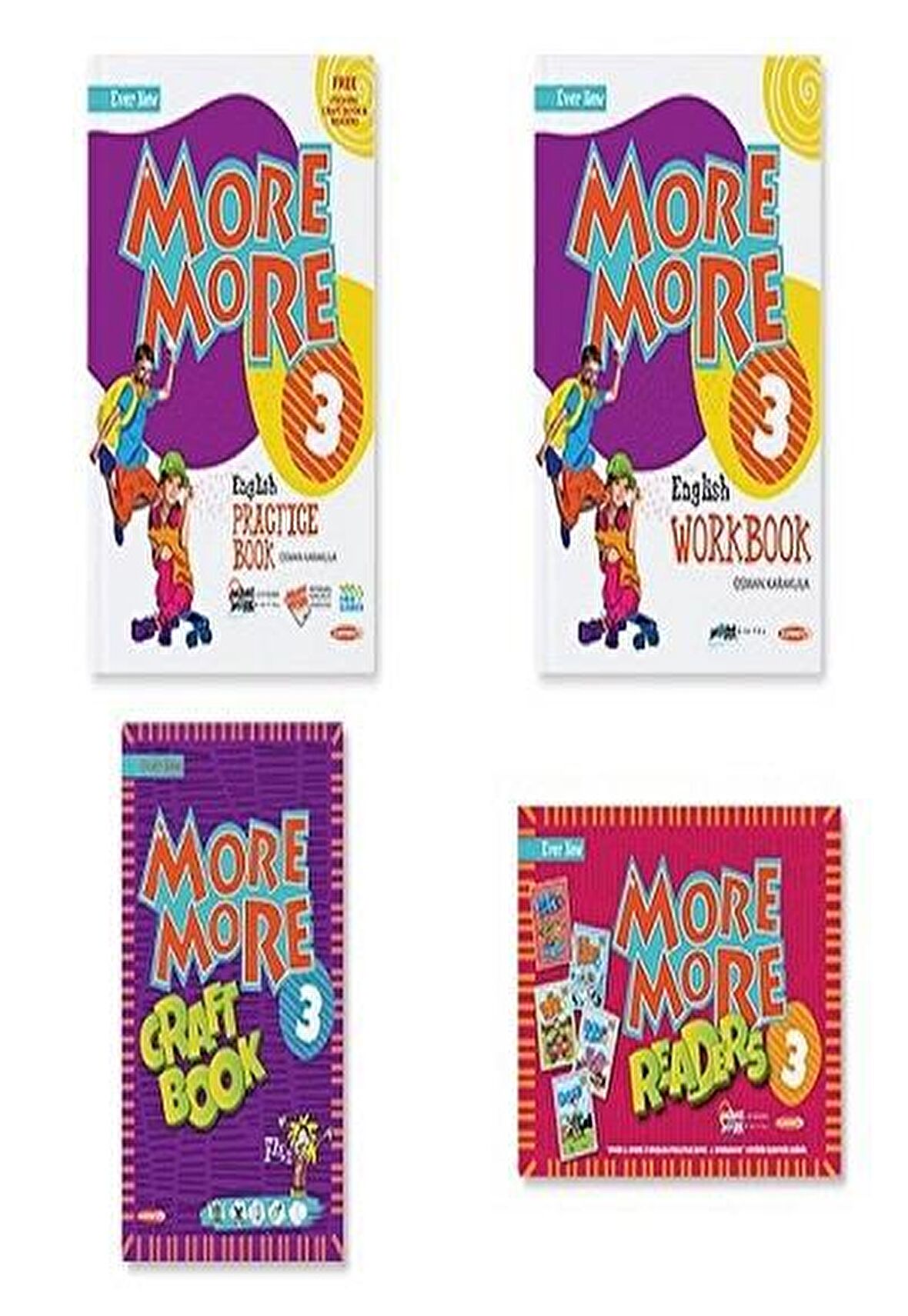 More and More English 3 Practice Book - Workbook + 5 Hikaye Kitabı + Craft Book Kurmay ELT Yayınları