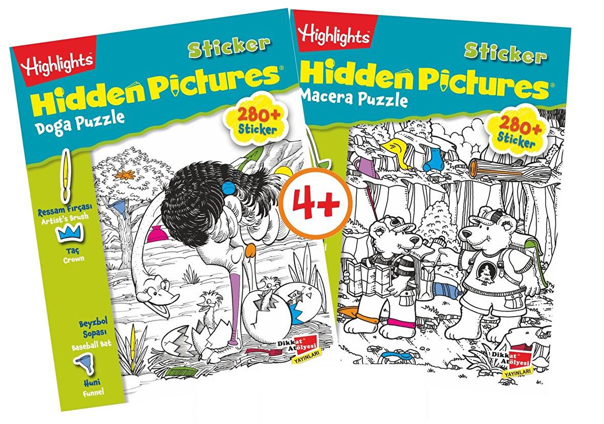 Sticker Hidden Pictures Macera Puzzle (Tek Kitap)