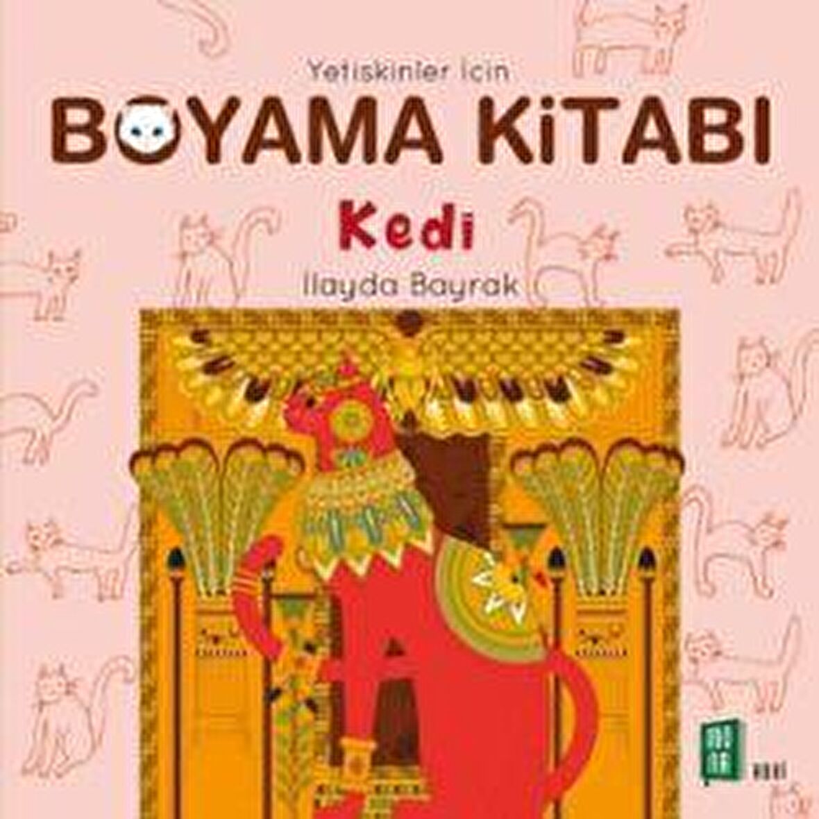 Yetişkinler İçin Boyama Kitabı - Kedi