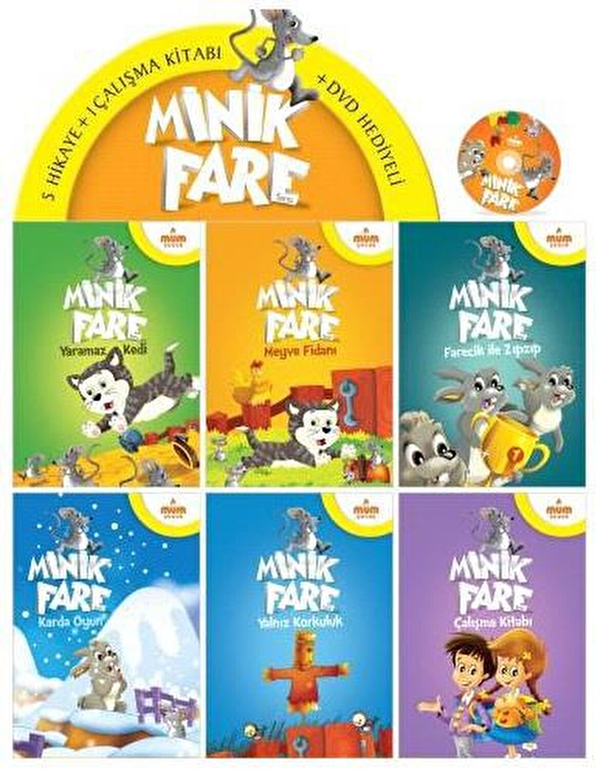Minik Fare Serisi (6 Kitap + 1 CD Takım)