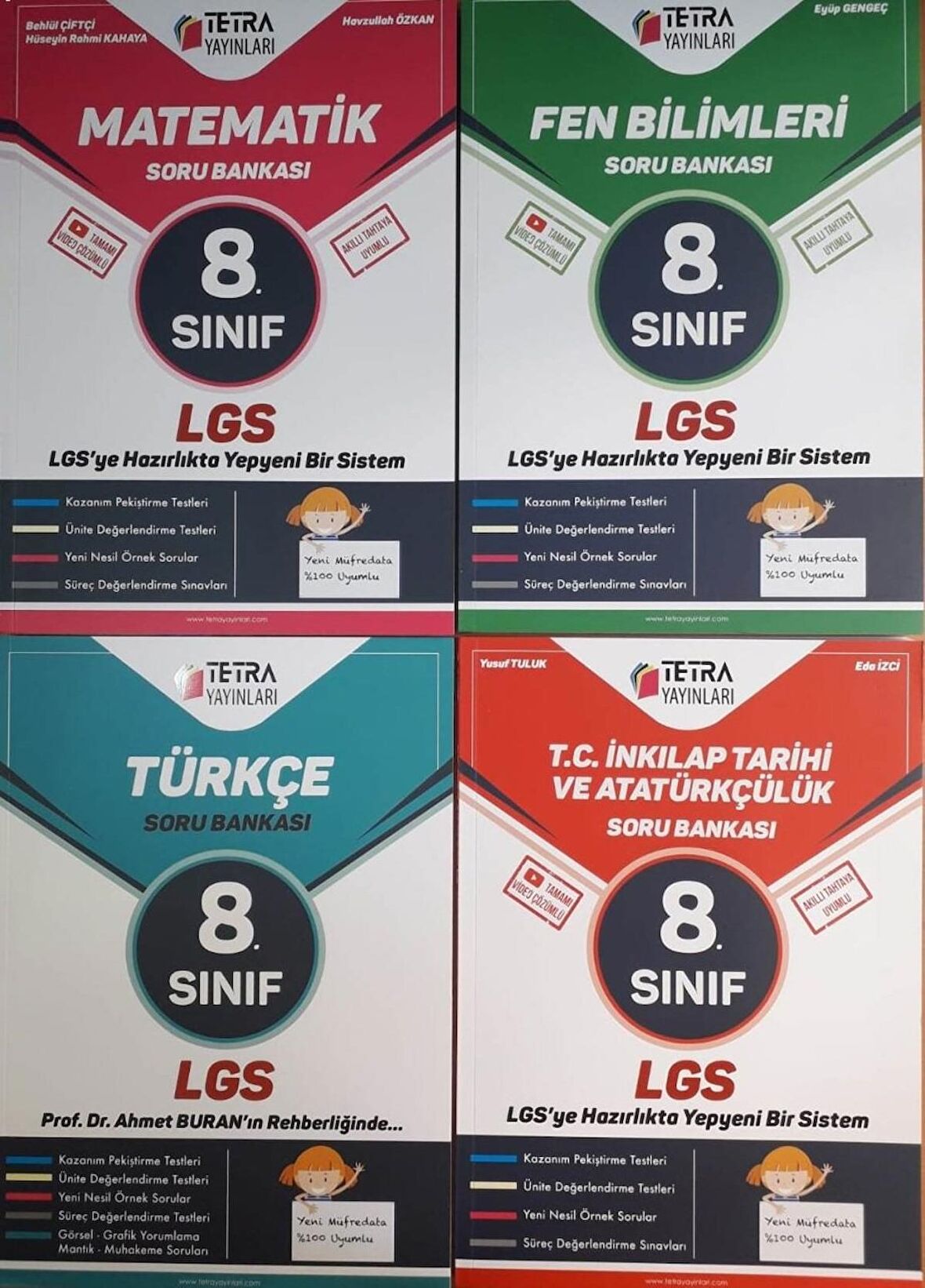 TETRA Yayınları 8.Sınıf LGS 4'lü Soru Bankası Seti