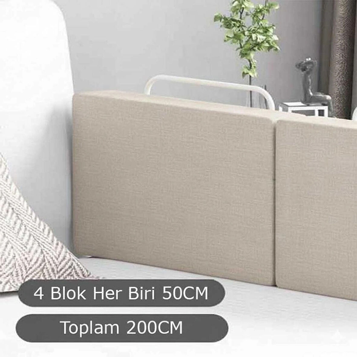 200 Cm Serenity Xl Yeni Nesil Yatak Bariyeri Korkuluğu (4 Blok)