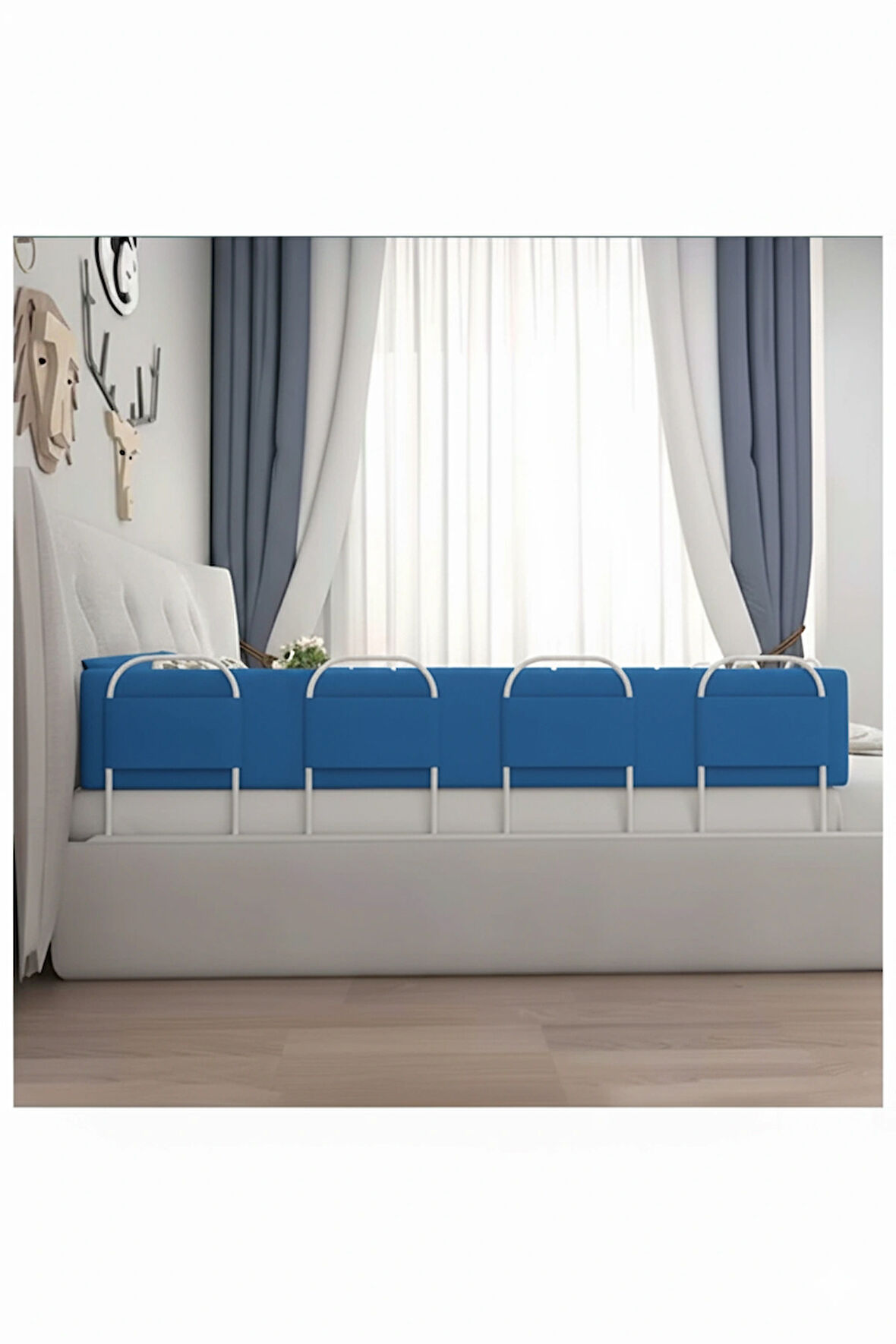 PRO Yumuşak Bebek Güvenlik Yatak Bariyeri Yatak Korkuluğu 200 Cm Tek Parça