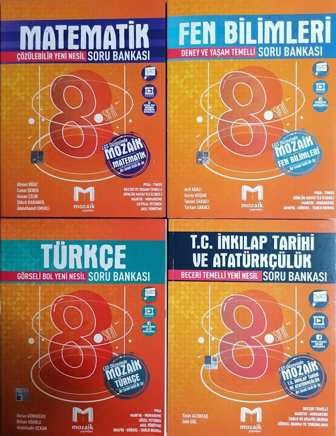 8.Sınıf LGS 4'lü Soru Bankası Seti