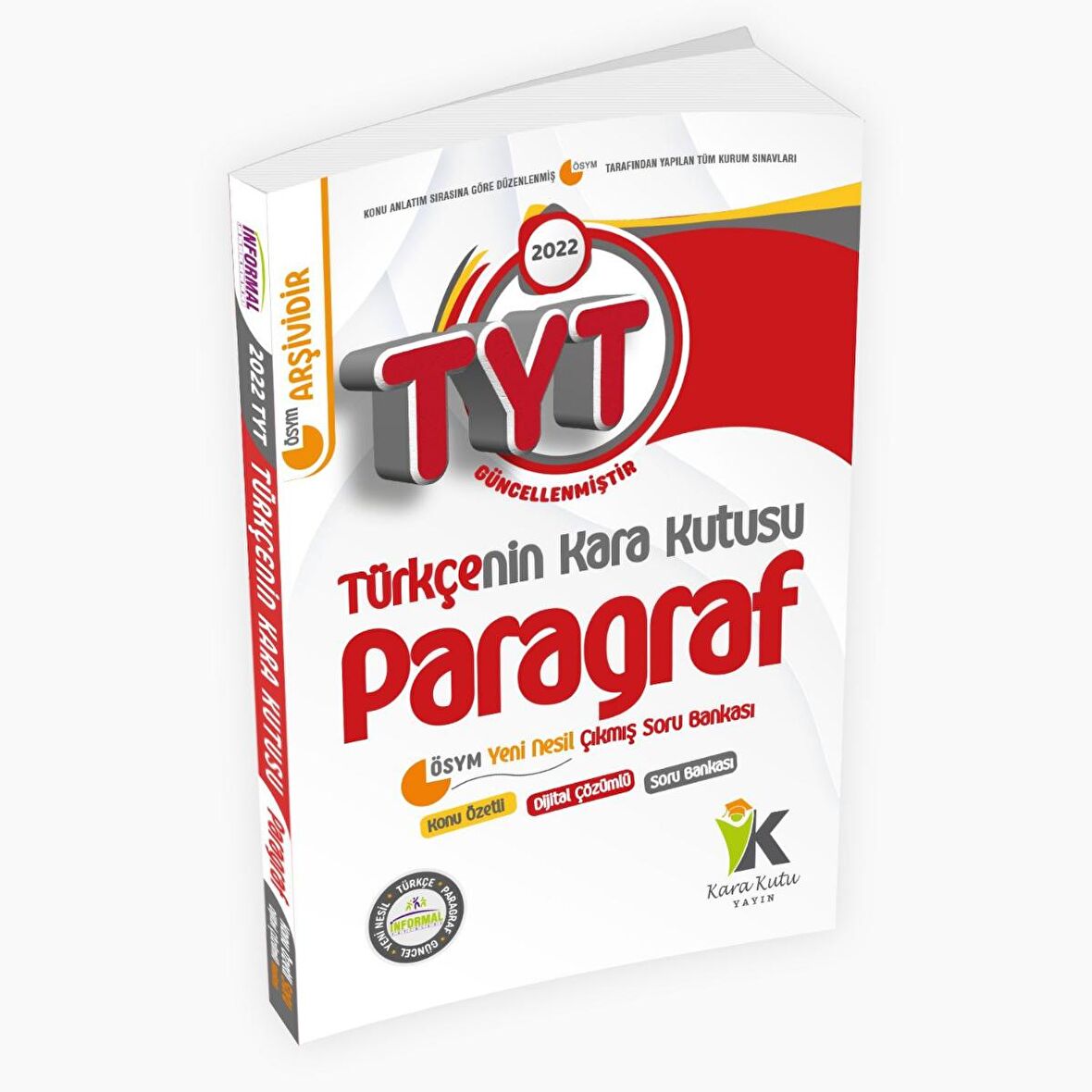 2022 TYT Türkçenin Kara Kutusu Paragraf Konu Özetli Dijital Çözümlü Çıkmış Soru Bankası