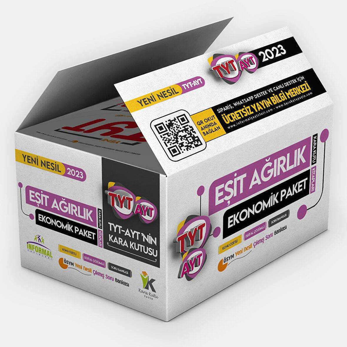 2023 TYT-AYTnin Kara Kutusu TM EKONOMİK PAKET SET Konu Özetli Dijital Çözümlü Çıkmış Soru Bankası