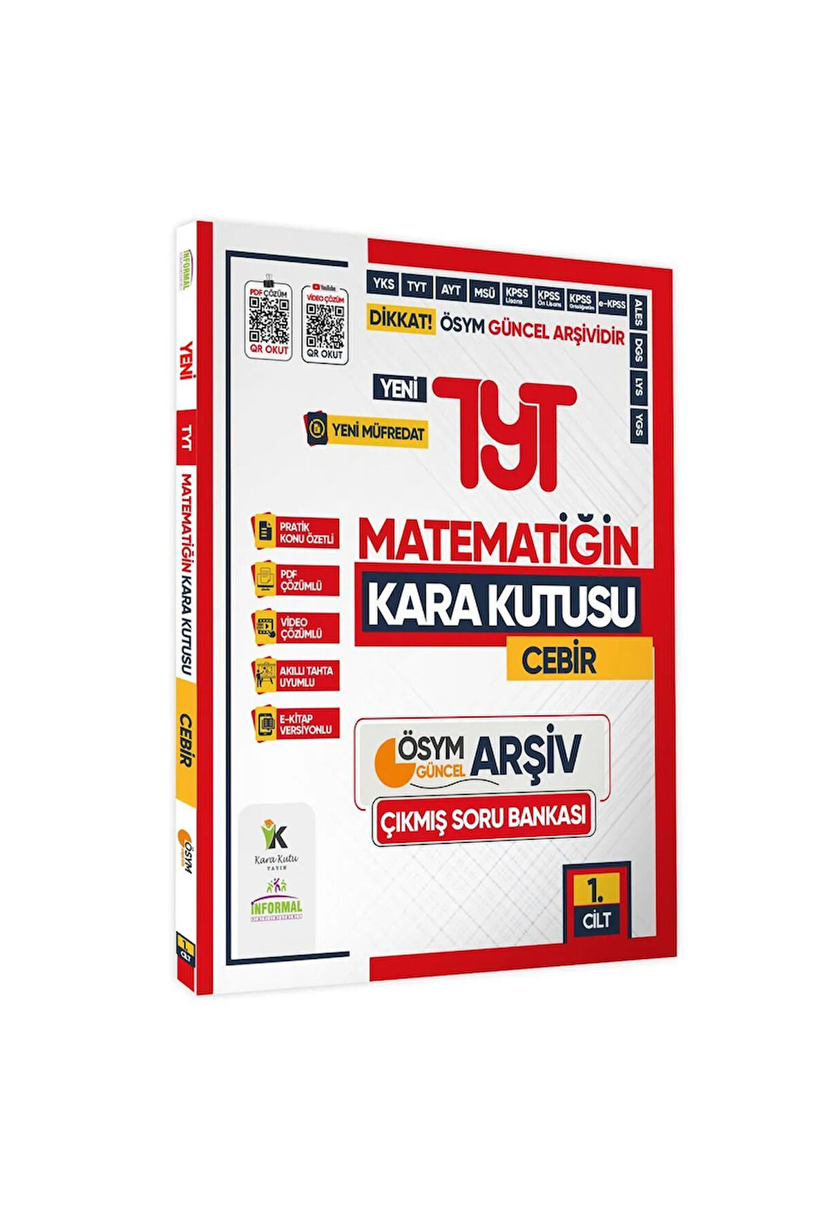 2025 Yks-tyt Matematiğin Kara Kutusu 1.cilt Cebir Çıkmış Soru Bankası Konu Özetli Dijital Çözümlü