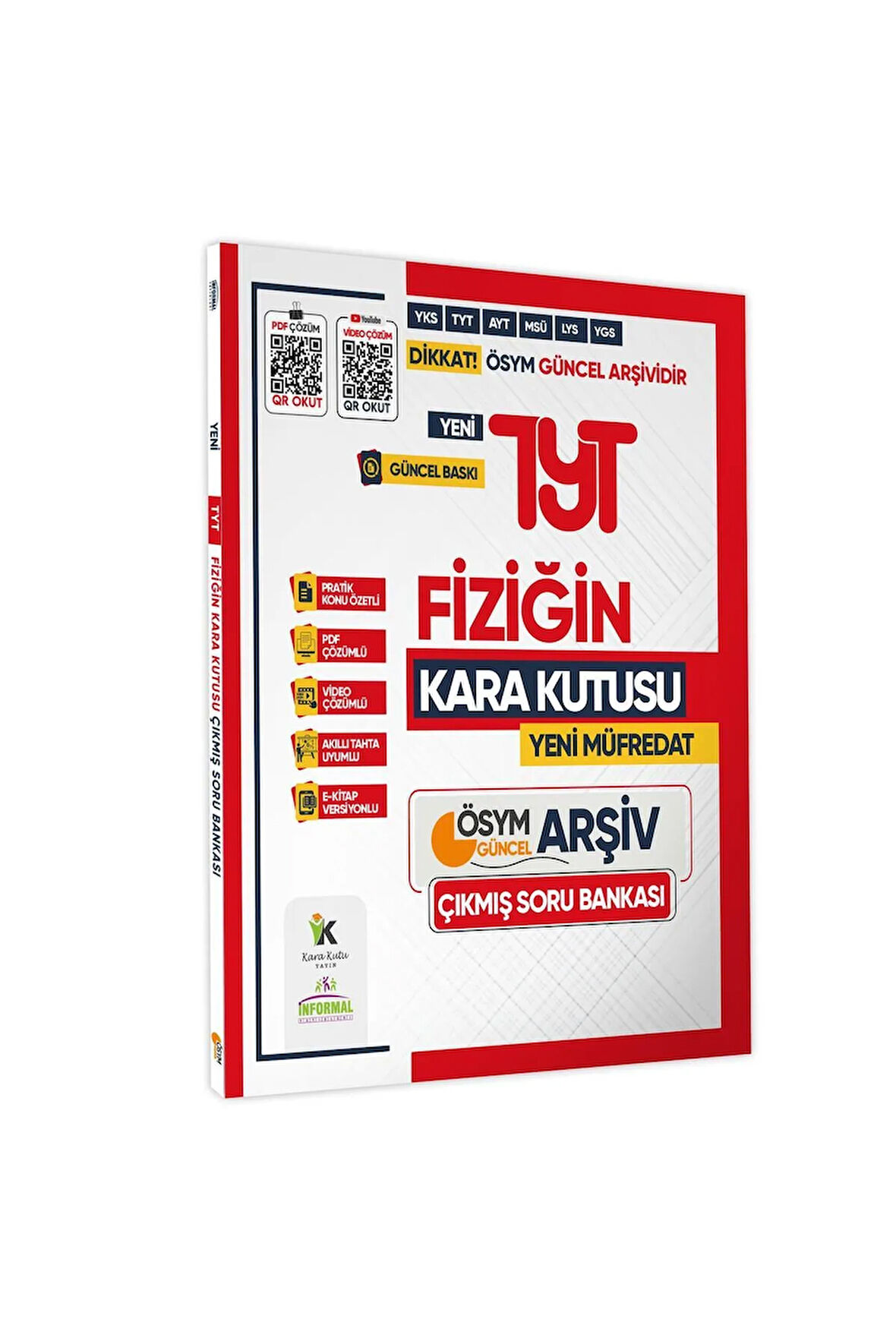 2025 Yks-tyt Fiziğin Kara Kutusu Ösym Soru Havuzu Bankası Konu Özetli Dijital Çözümlü