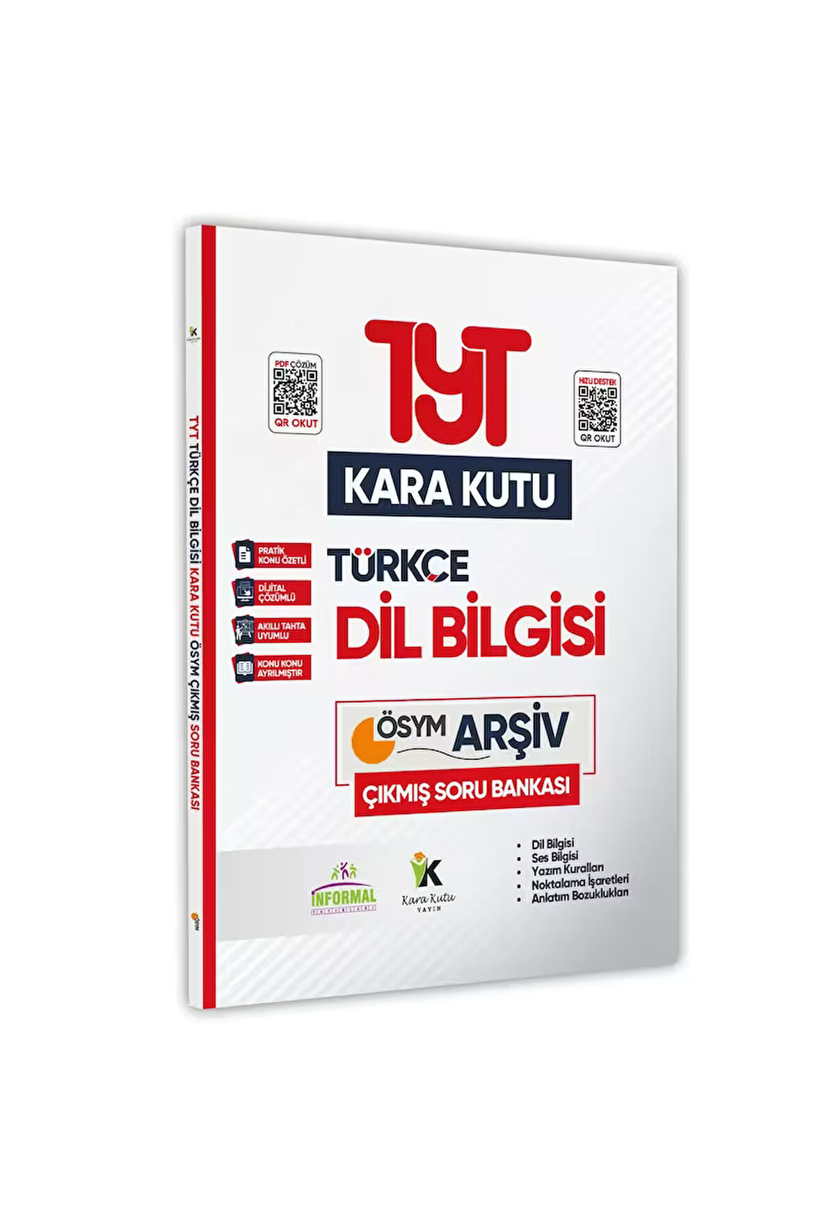 2025 Yks-tyt Türkçenin Kara Kutusu Dil Bilgisi Ösym Çıkmış Soru Bankası K. Özetli Dijital Çözümlü