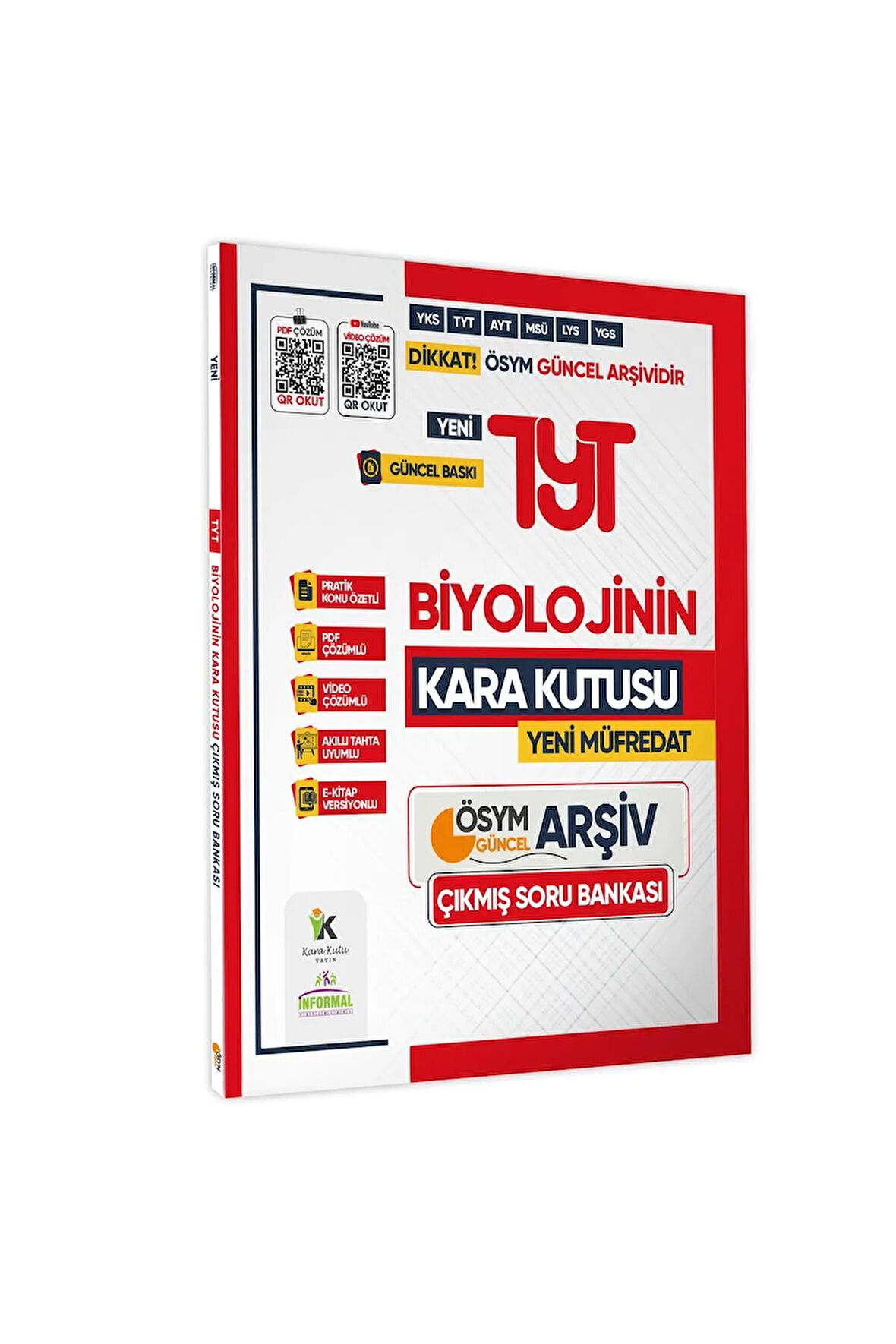 2025 YKS-TYT BİYOLOJİNİN Kara Kutusu ÖSYM Çıkmış Soru Havuzu Bankası Konu Özetli Video/PDF Çözümlü
