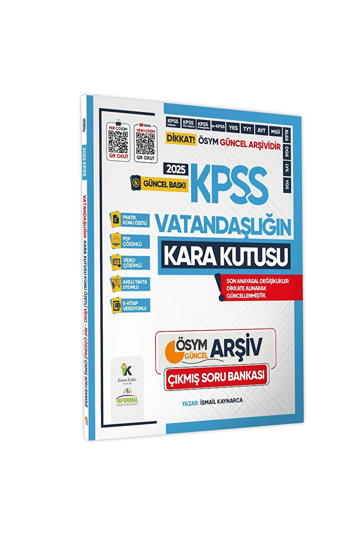 2025 KPSS Kara Kutu Genel Kültür TEKLİ KİTAP SET Çıkmış Soru Bankası Konu Özetli Video/PDF Çözümlü