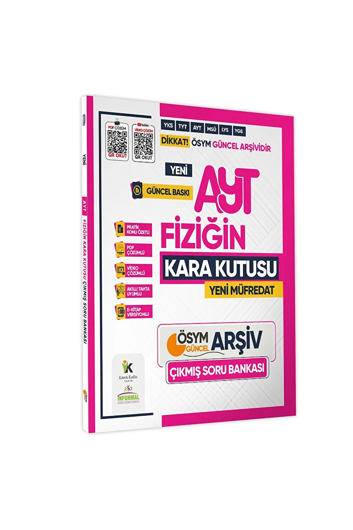 2025 Yks-ayt Fiziğin Kara Kutusu Ösym Çıkmış Soru Havuzu Bankası Konu Özetli Dijital Çözümlü