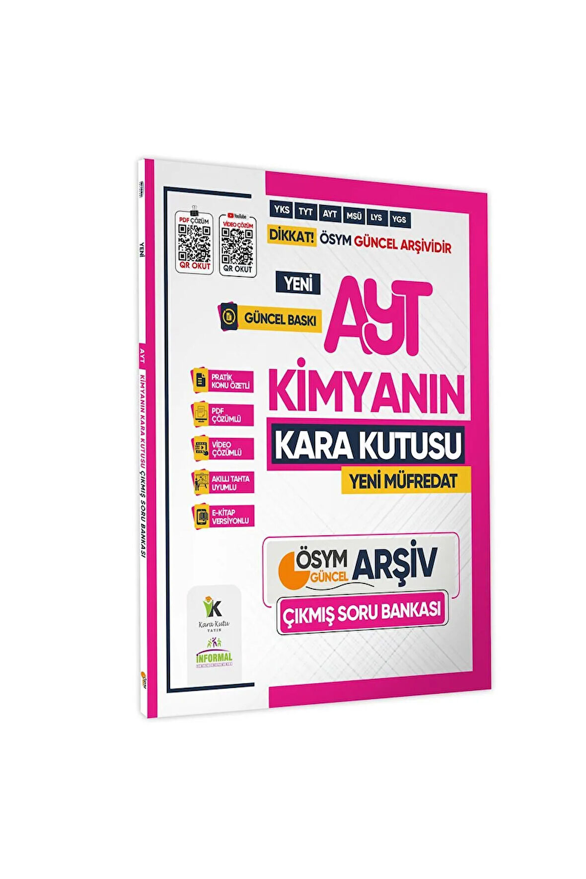 2025 Yks-ayt Kimyanın Kara Kutusu Ösym Çıkmış Soru Havuzu Bankası Konu Özetli Dijital Çözümlü