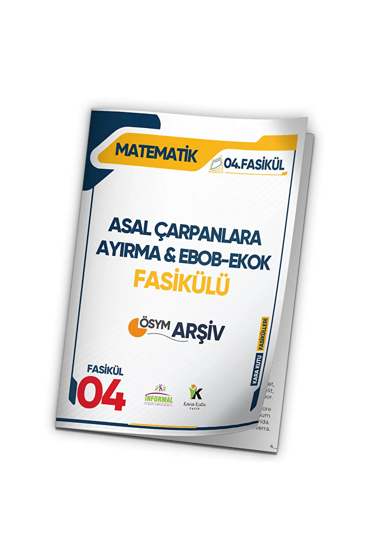 2025 KPSS Matematik KaraKutu ASAL ÇARPANLARA AYIRMA & EBOB – EKOK 4.Fasikül ÖSYM Çıkmış Soru Set