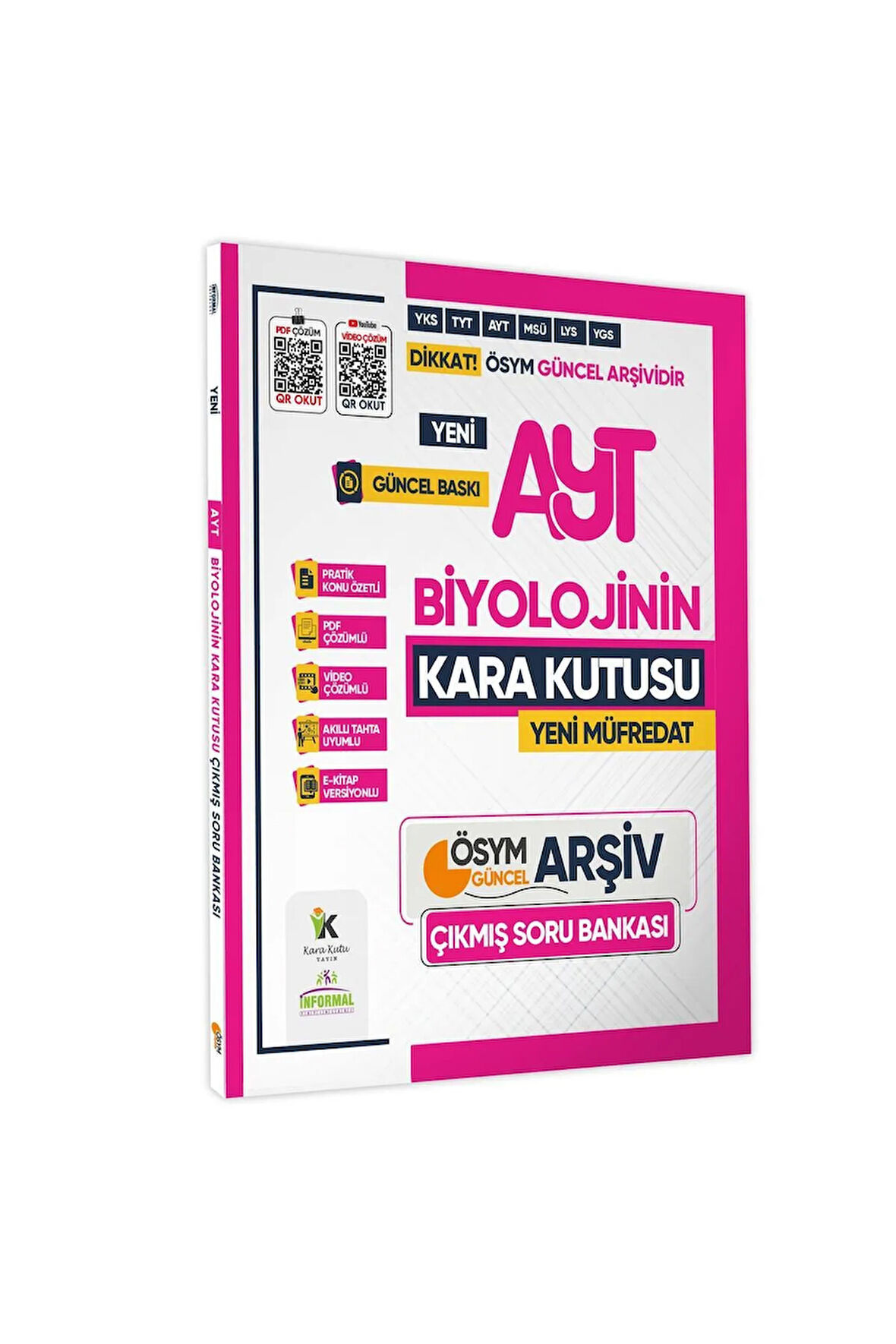 2025 YKS-AYT BİYOLOJİNİN Kara Kutusu ÖSYM Çıkmış Soru Havuzu Bankası Konu Özetli Video/PDF Çözümlü