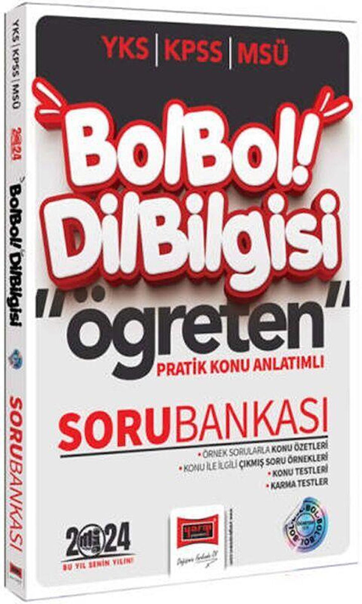 2024 KPSS MSÜ YKS Bol Bol Öğreten Dil Bilgisi Pratik Konu Anlatımlı Soru Bankası