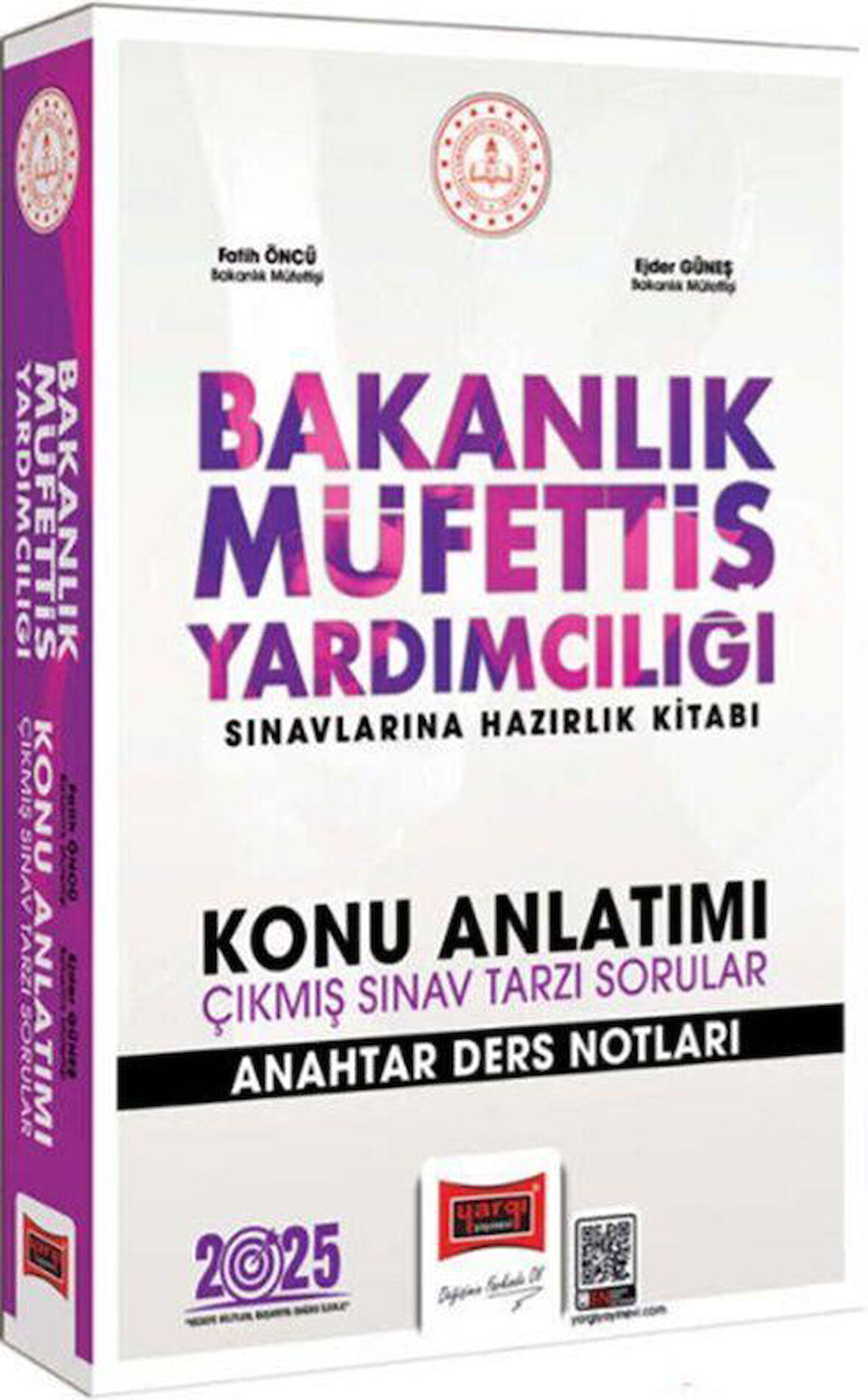 Yargı Yayınları 2025 Bakanlık Müfettiş Yardımcılığı Sınavlarına Hazırlık Kitabı Konu Anlatımı Anahtar Ders Notları