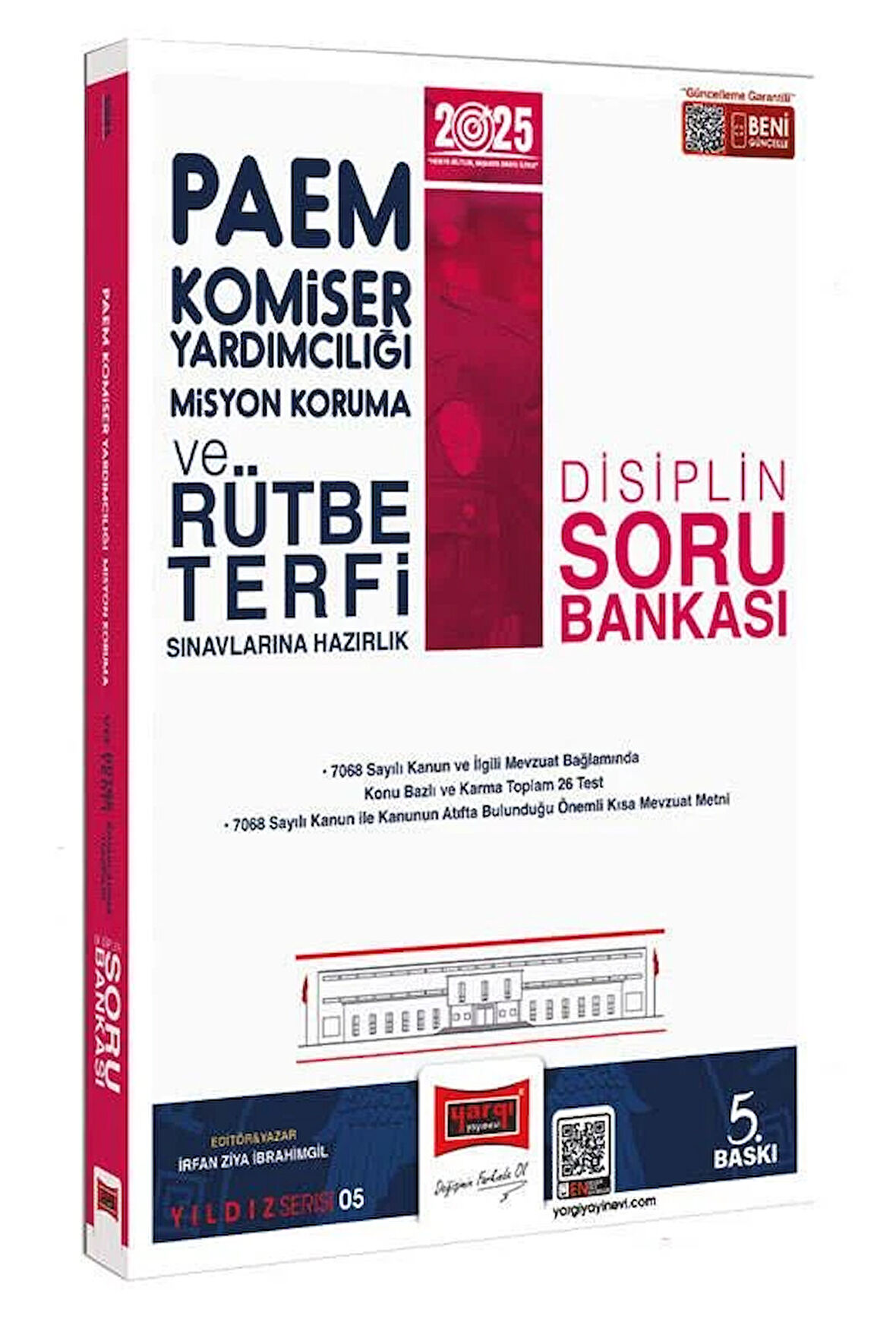 Yargı 2025 PAEM Komiser Yardımcılığı Misyon Koruma ve Rütbe Terfi Sınavlarına Hazırlık Disiplin Soru Bankası