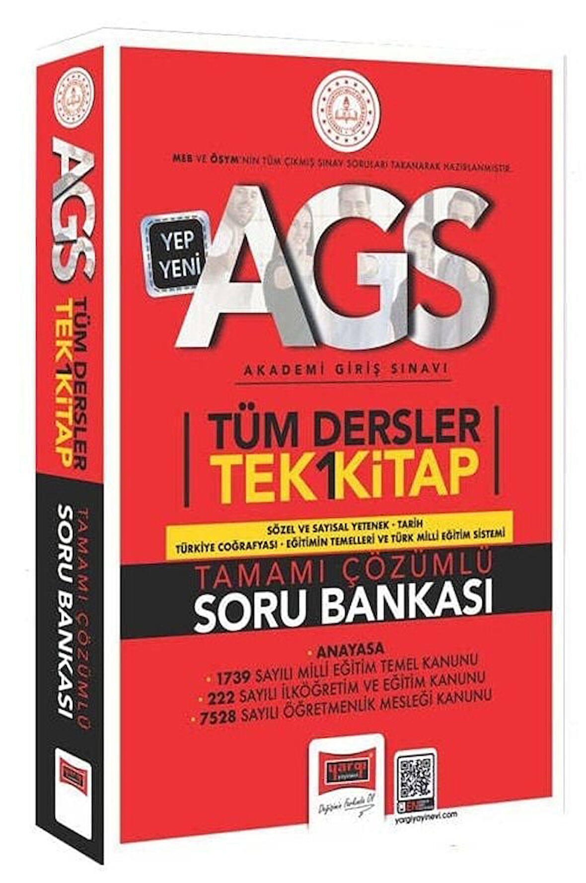 Yargı 2025 MEB-AGS Tüm Dersler Soru Bankası Tek Kitap Yargı Yayınları