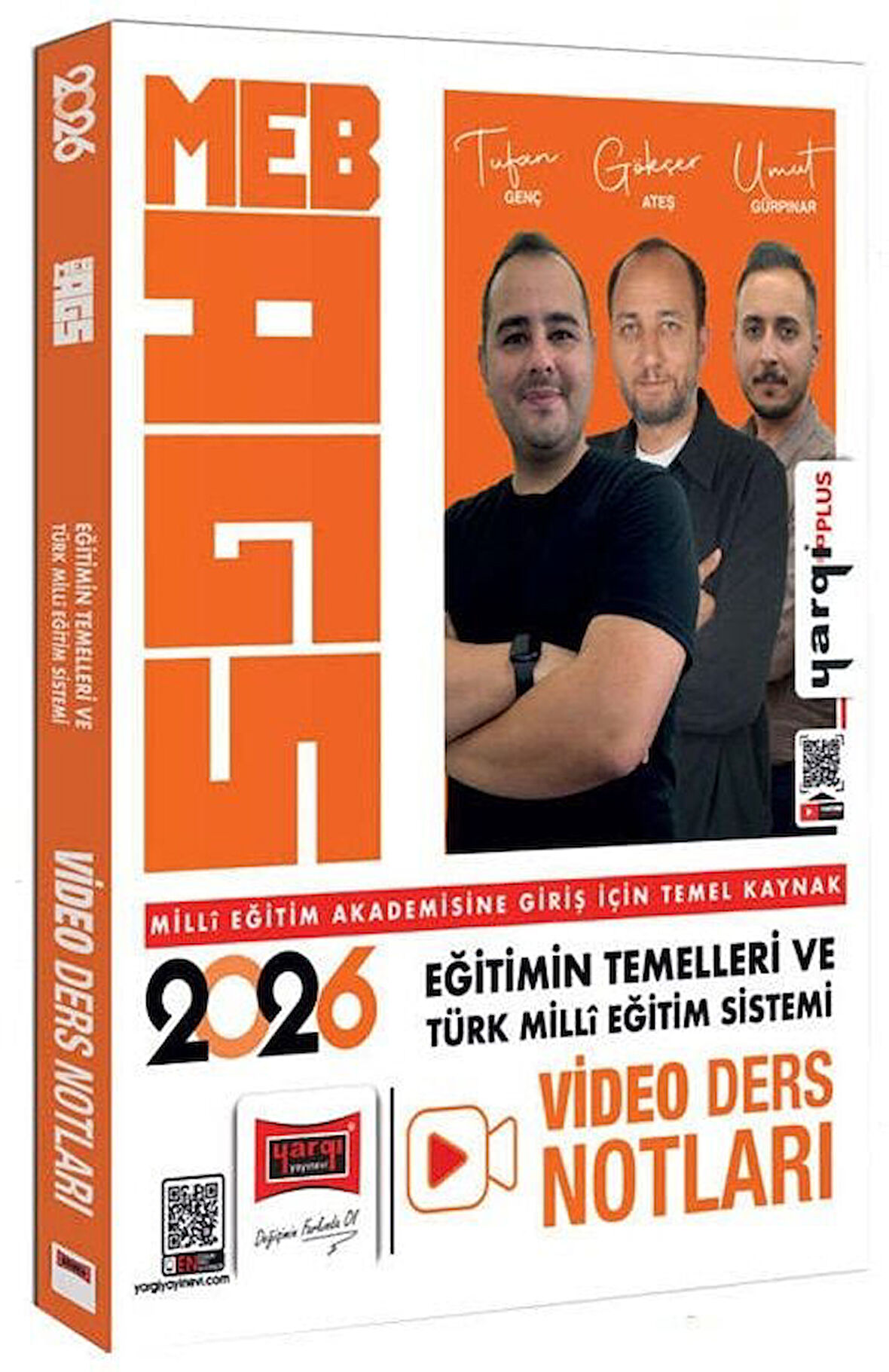 Yargı 2026 MEB-AGS Eğitimin Temelleri ve Türk Milli Eğitim Sistemi Video Ders Notları - Tufan Genç Yargı Yayınları