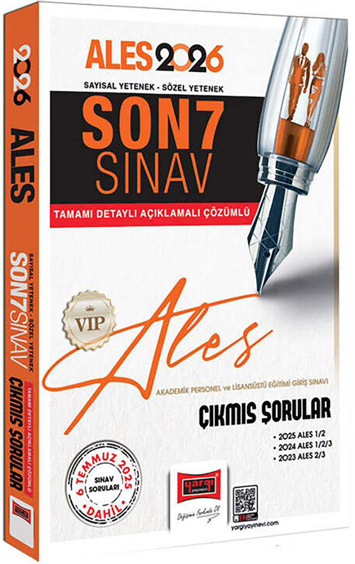 Yargı 2026 ALES VİP Sayısal Sözel Yetenek Son 7 Sınav Çıkmış Sorular