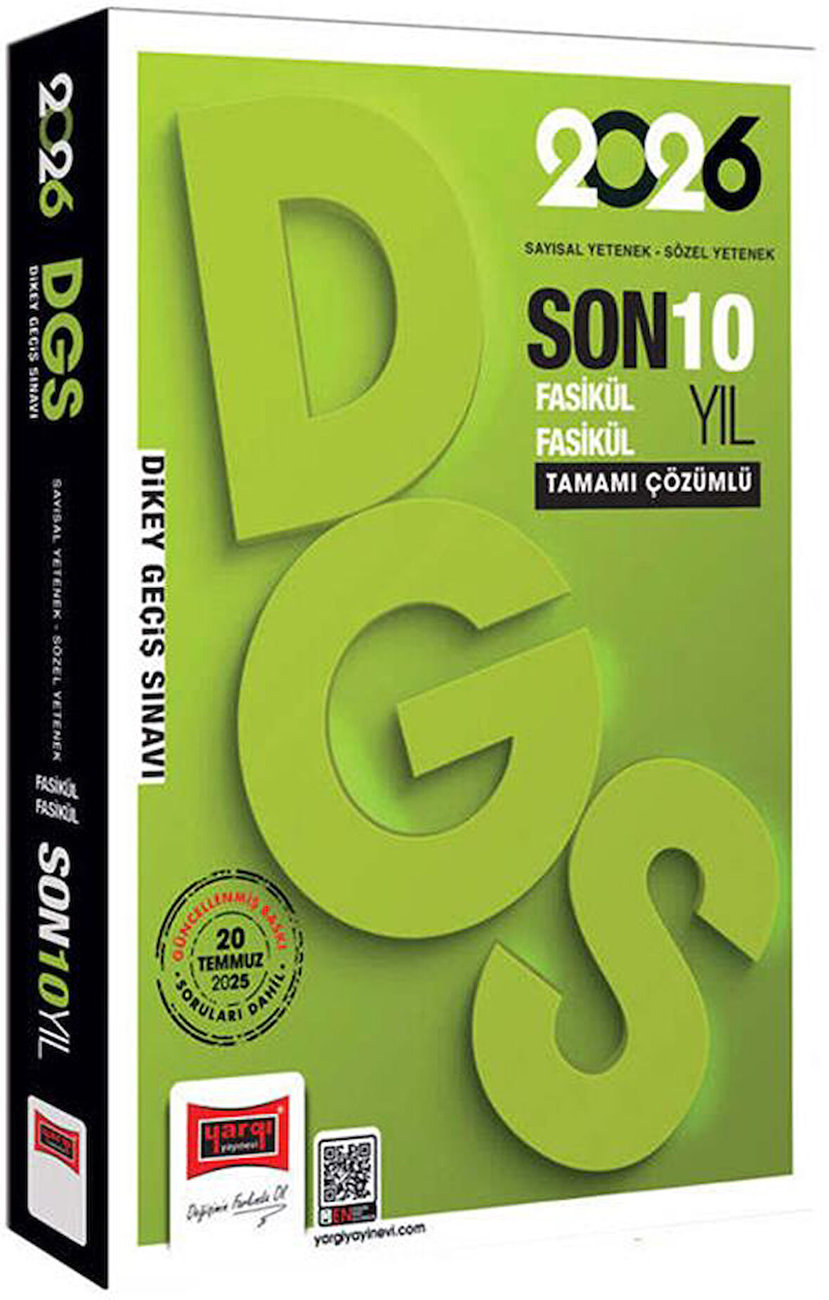 Yargı 2026 DGS Sayısal Sözel Yetenek Fasikül Fasikül Son 10 Yıl Çıkmış Sorular