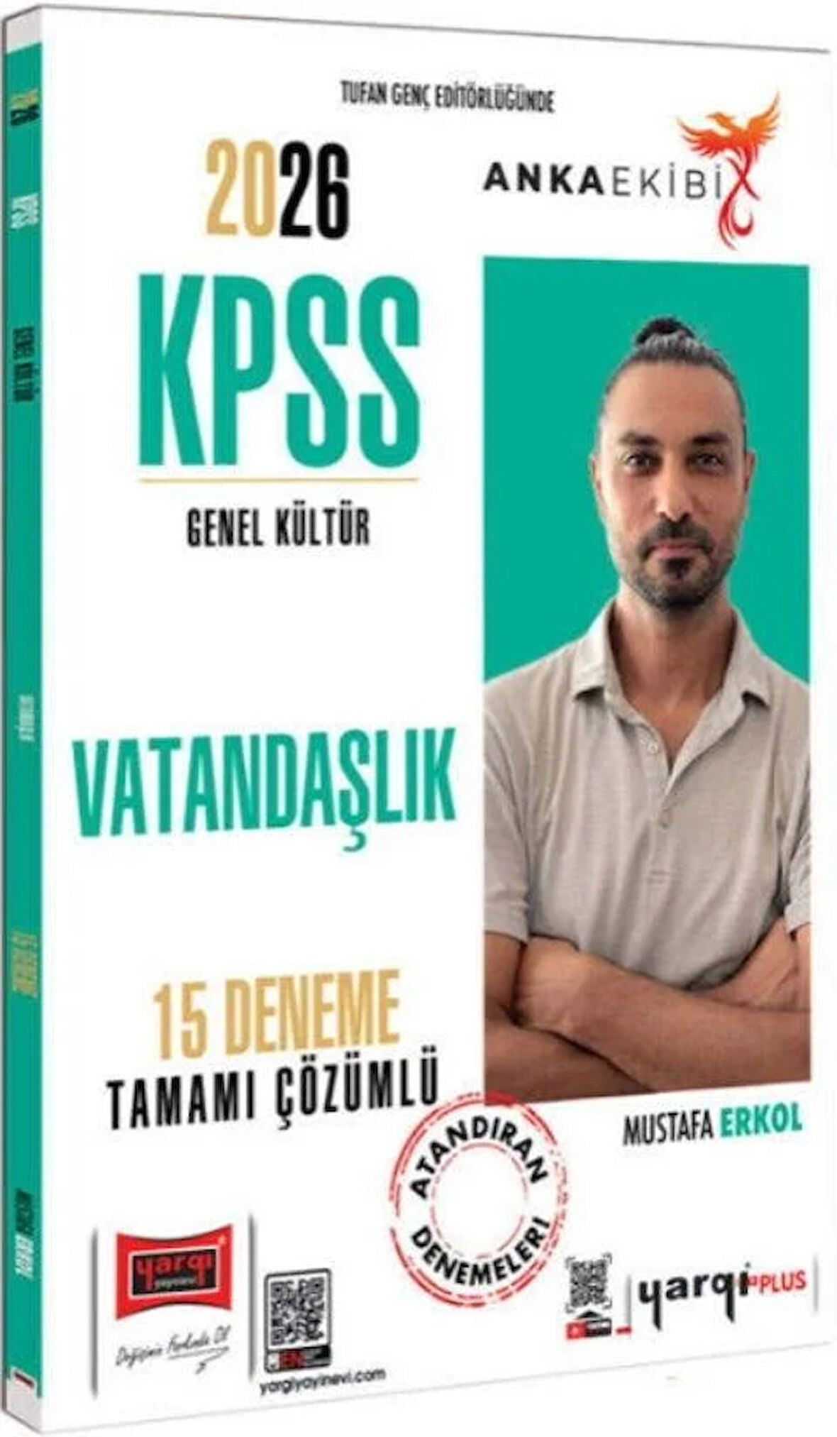 Yargı Yayınları 2026 KPSS Anka Ekibi Genel Kültür Tamamı Çözümlü Vatandaşlık 15 Deneme