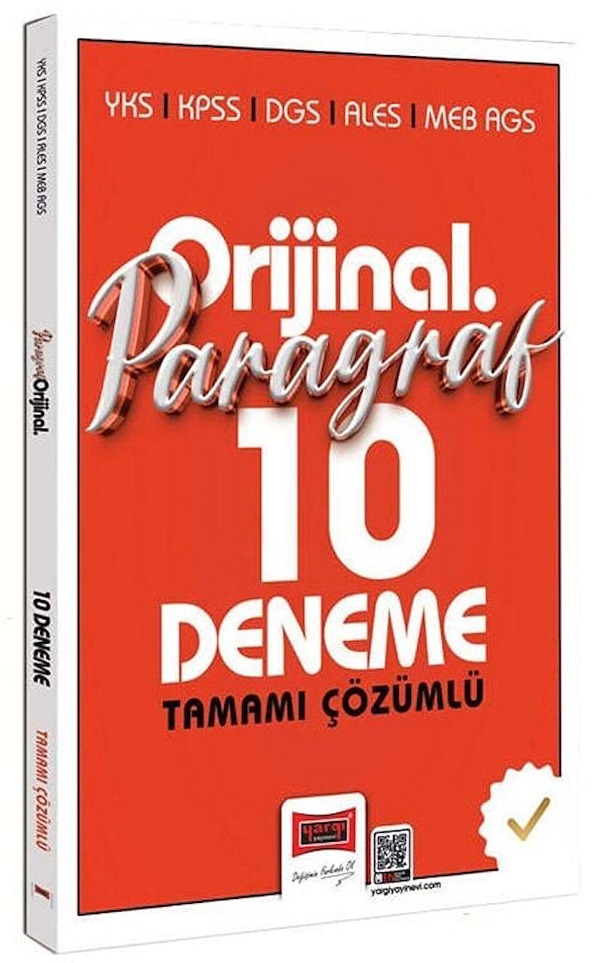 Yargı 2026 KPSS MEB-AGS ALES DGS YKS Paragraf Orijinal 10 Deneme Çözümlü Yargı Yayınları