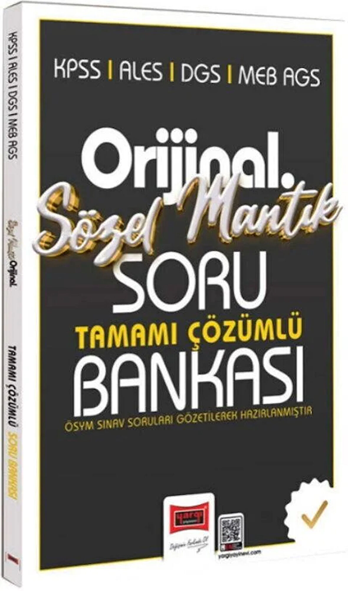 Yargı Yayınları KPSS ALES DGS MEB AGS Orijinal Sözel Mantık Tamamı Çözümlü Soru Bankası