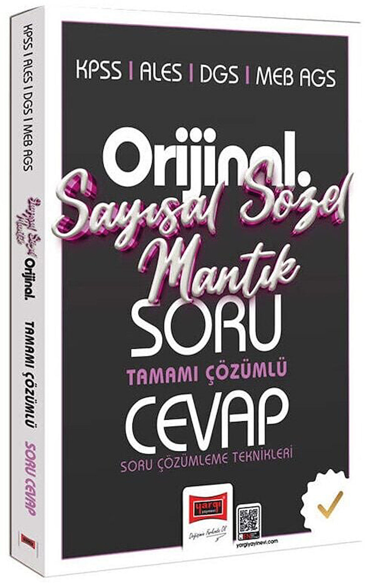 Yargı 2026 KPSS MEB-AGS ALES DGS Sayısal Sözel Mantık Orijinal Soru Cevap Kitabı Çözümlü Yargı Yayınları