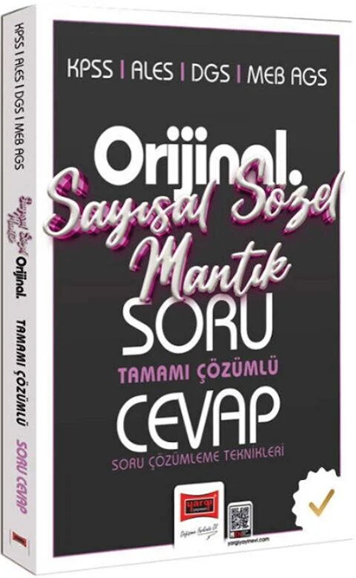 Yargı Yayınları KPSS ALES DGS MEB AGS Orijinal Sayısal Sözel Mantık Tamamı Çözümlü Soru Cevap Kitabı