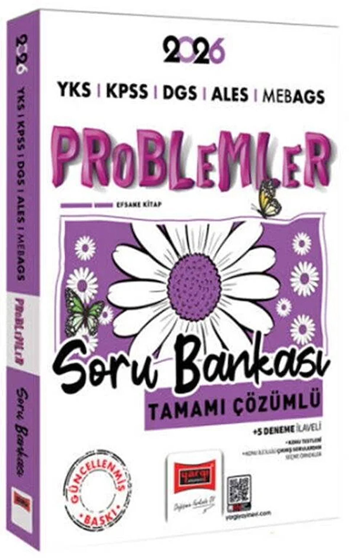 Yargı Yayınları 2026 YKS KPSS ALES DGS MEB AGS Papatya Serisi Problemler Tamamı Çözümlü Soru Bankası