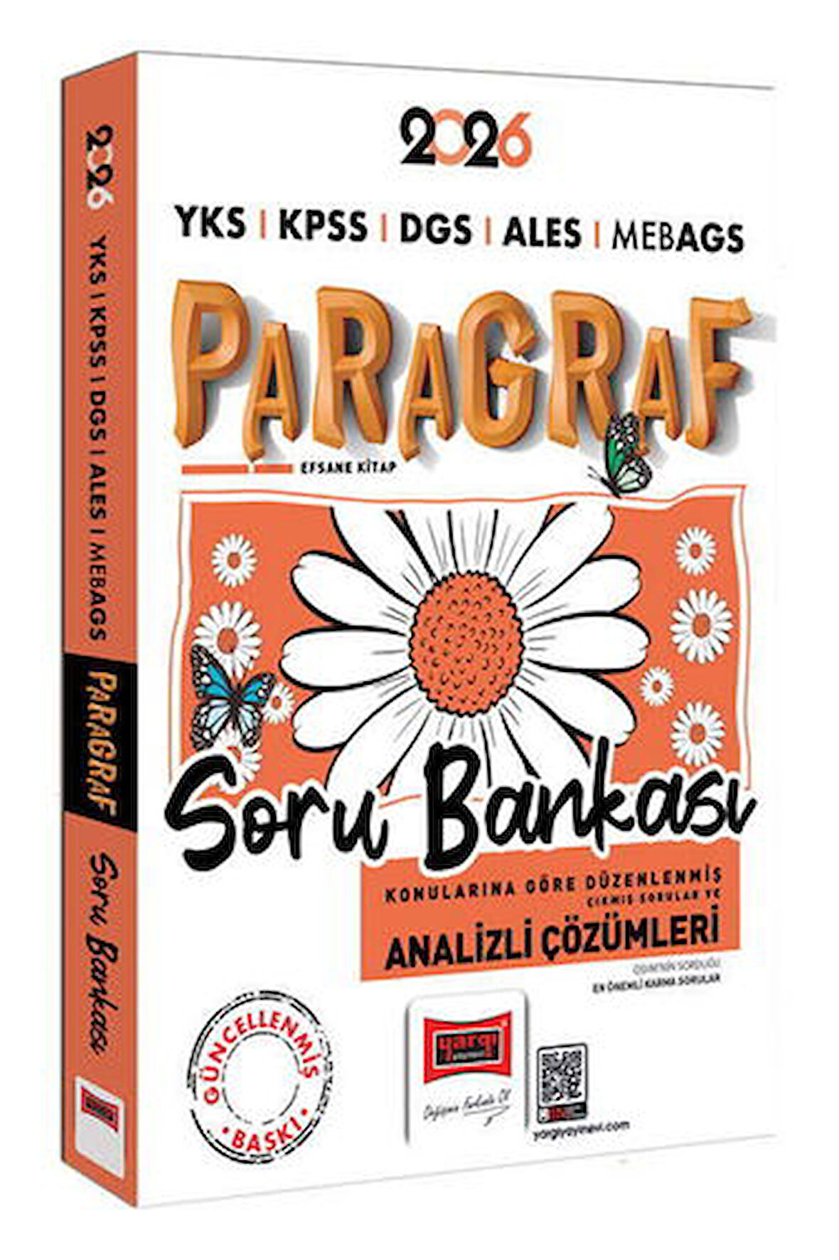 Yargı Yayınları 2026 YKS KPSS DGS ALES MEB-AGS Papatya Serisi Paragraf Tamamı Çözümlü Soru Bankası